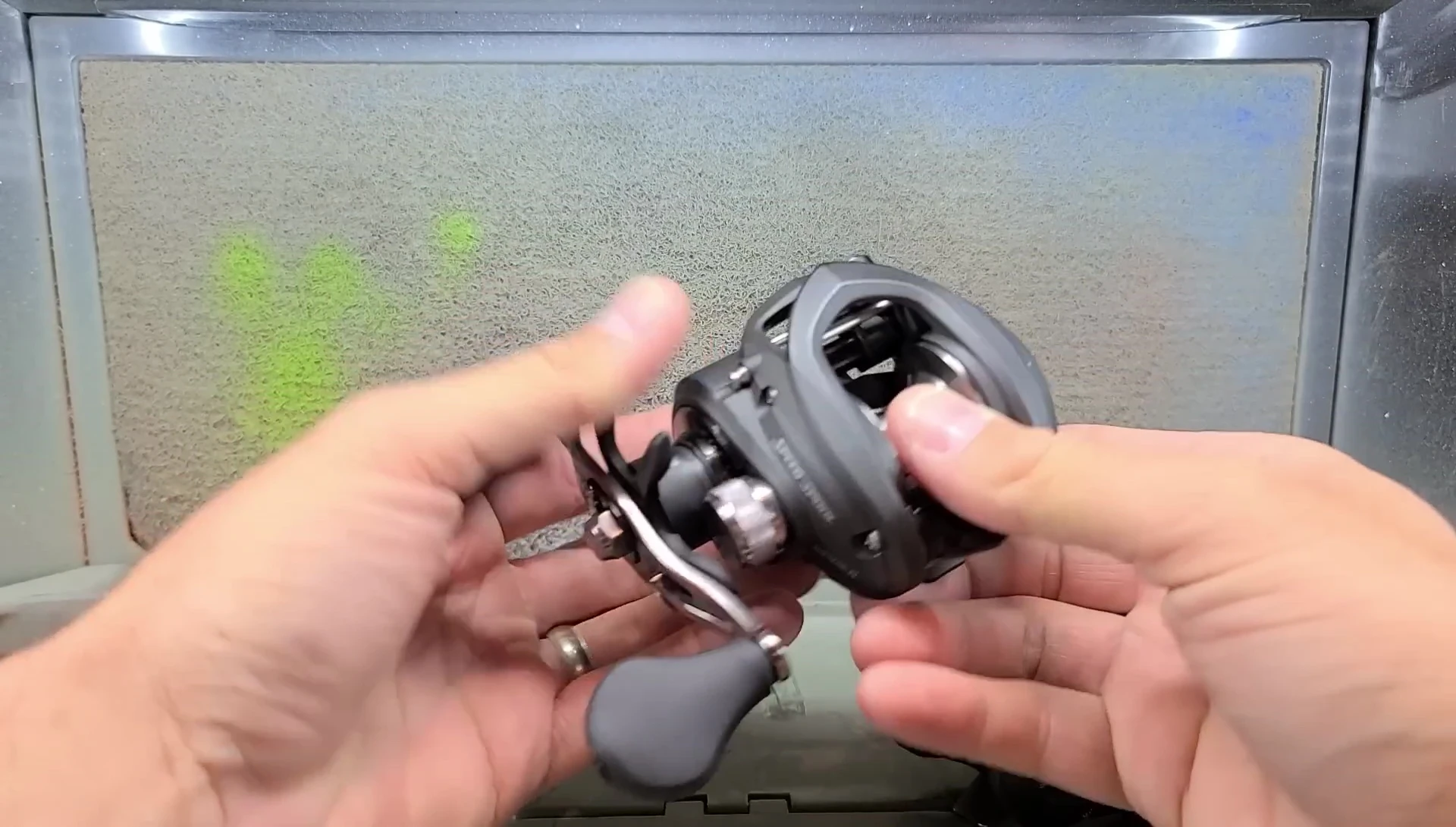 Comparison shot of old and new Lew's Speed Spool LFS reels