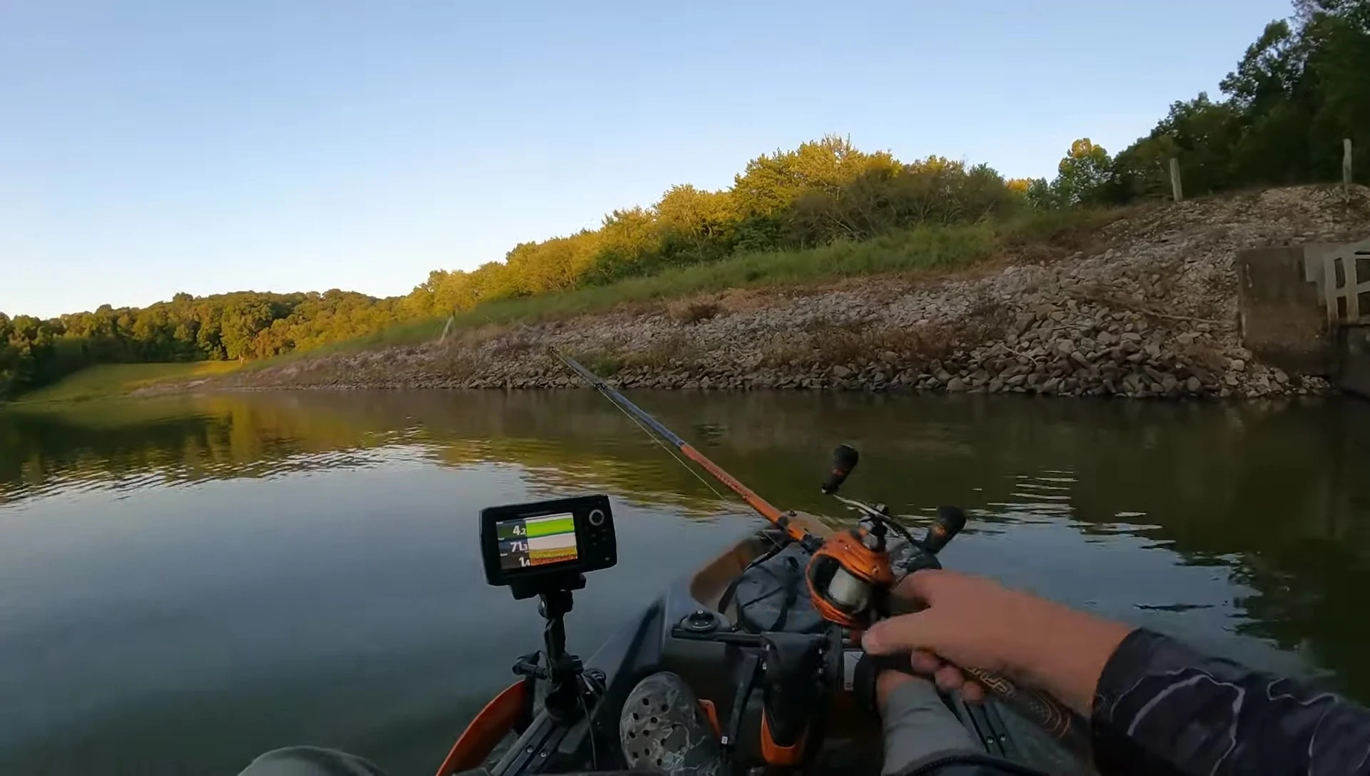 Angler giving a thumbs-up, showing approval of the combo