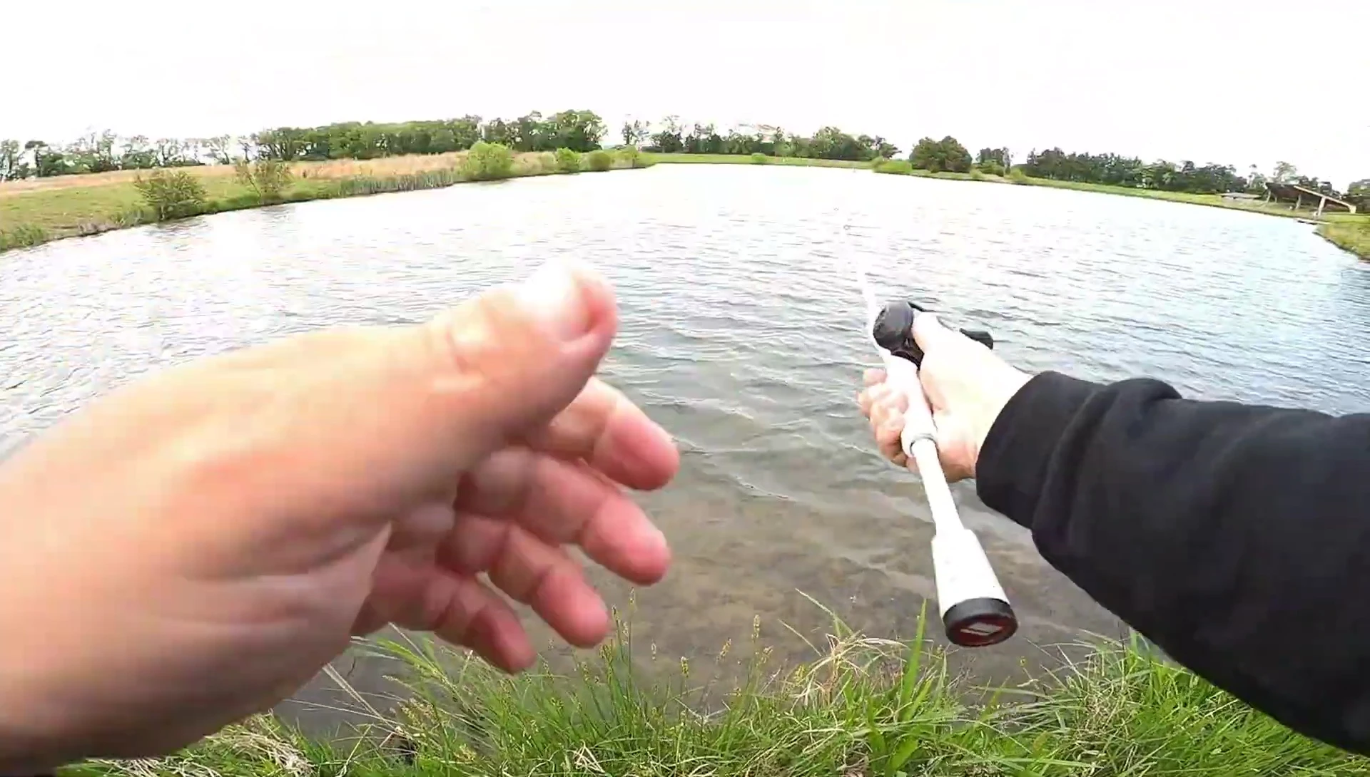 Successful cast with the reel
