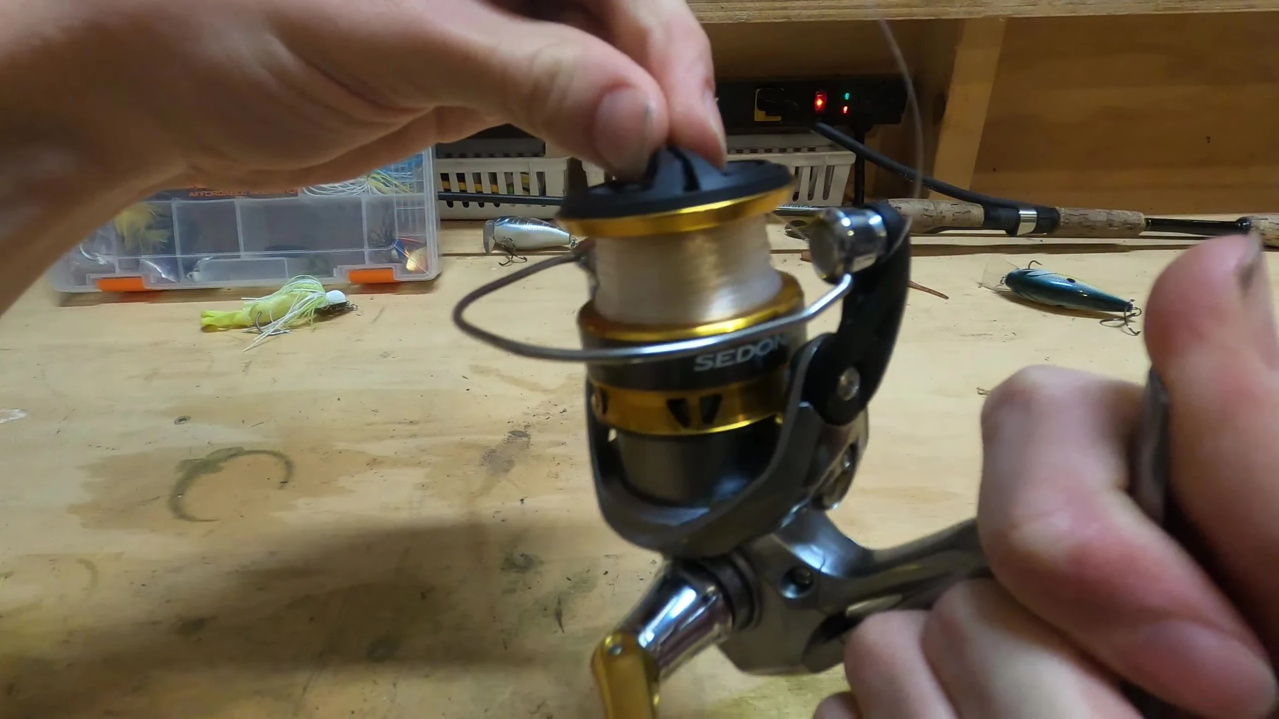 Close-up shot highlighting the drag system