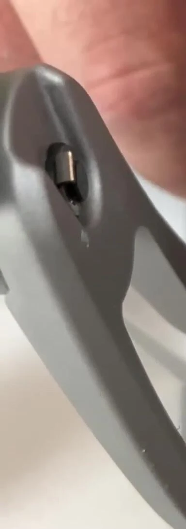 Detail showing the sealed components of the reel