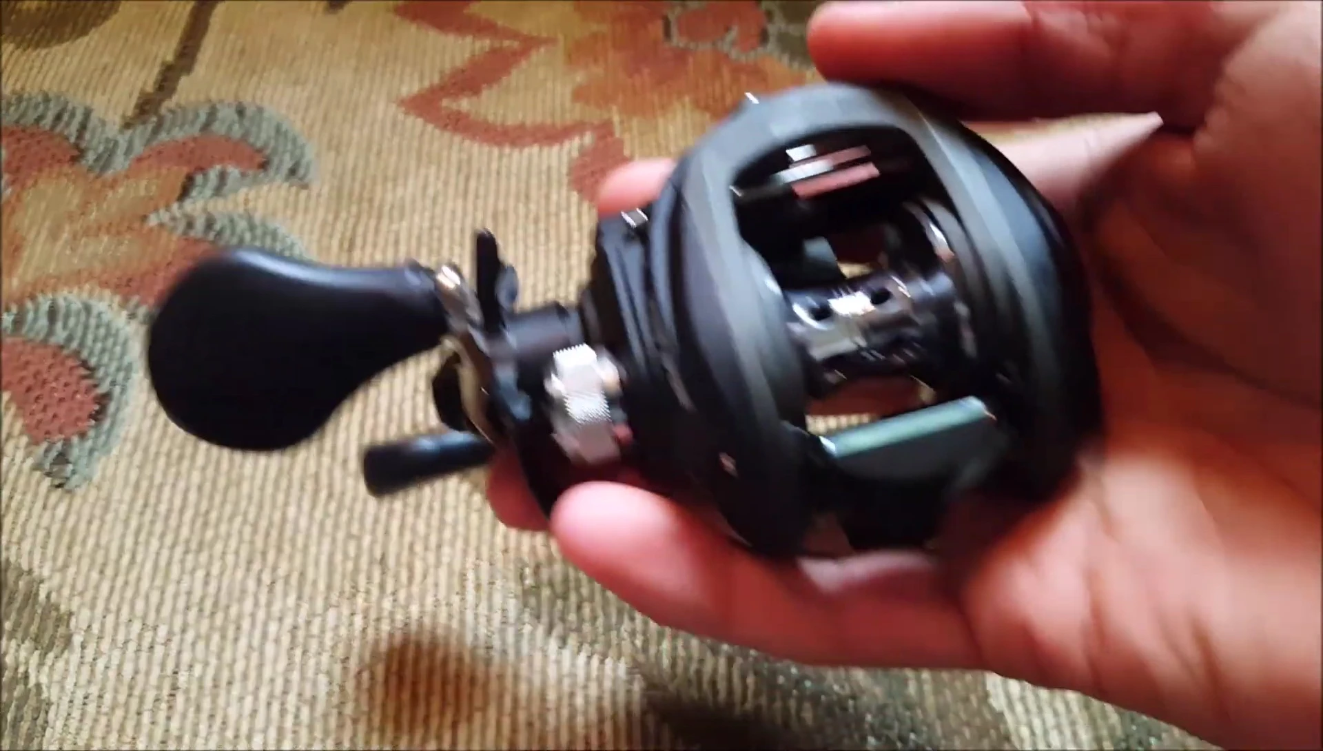 Close-up of the Lew's Speed Spool LFS reel showcasing its lightweight design.