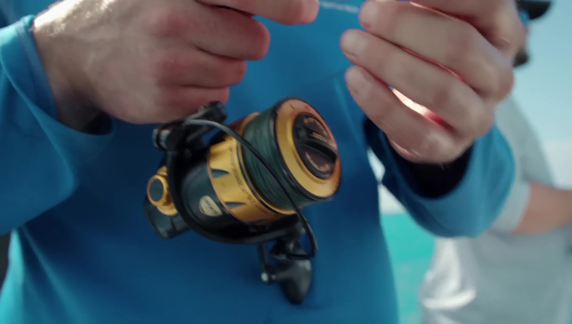 The IPX5 rating stamped on the reel