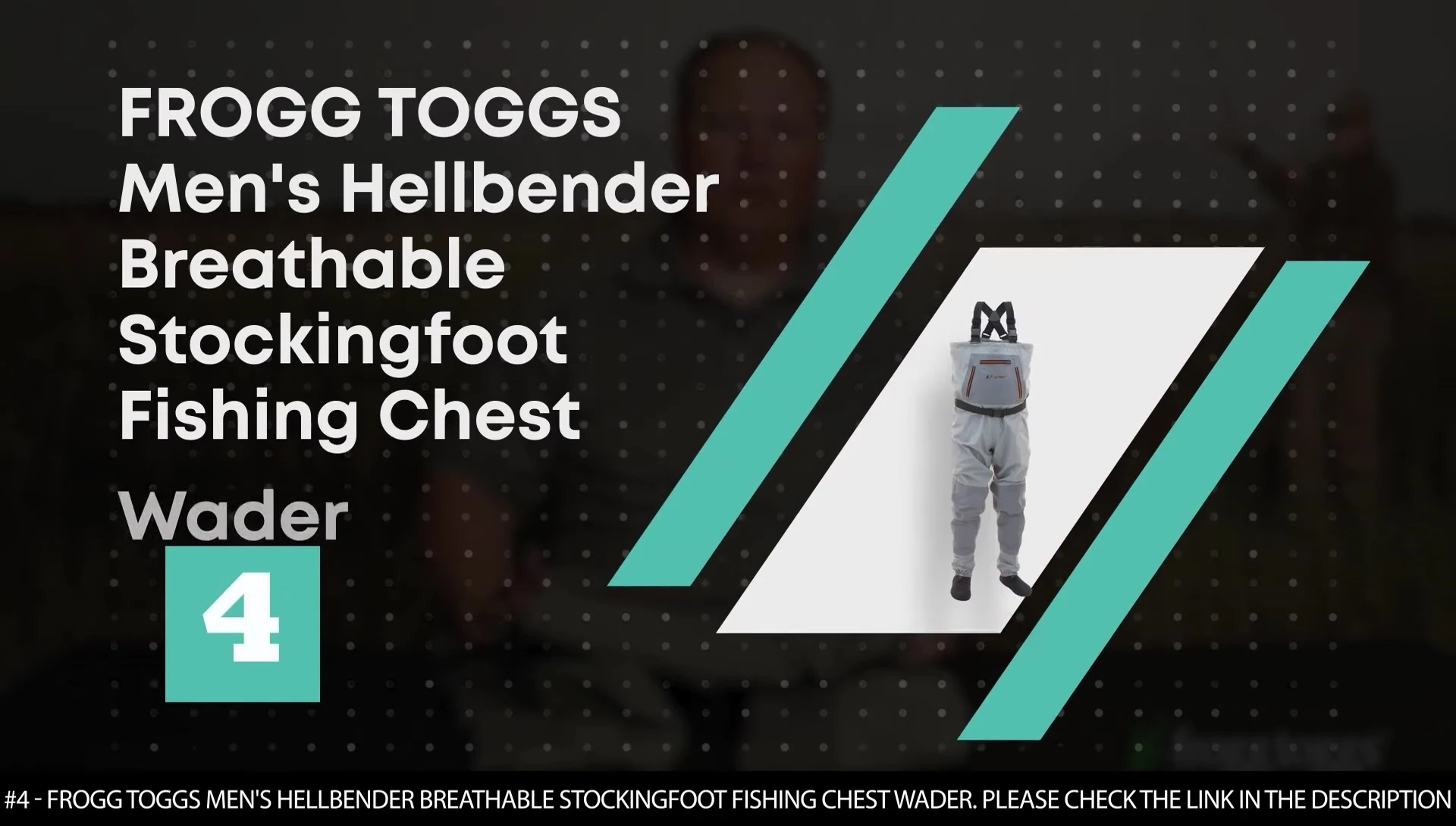 Frogg Toggs Hellbender waders shown.
