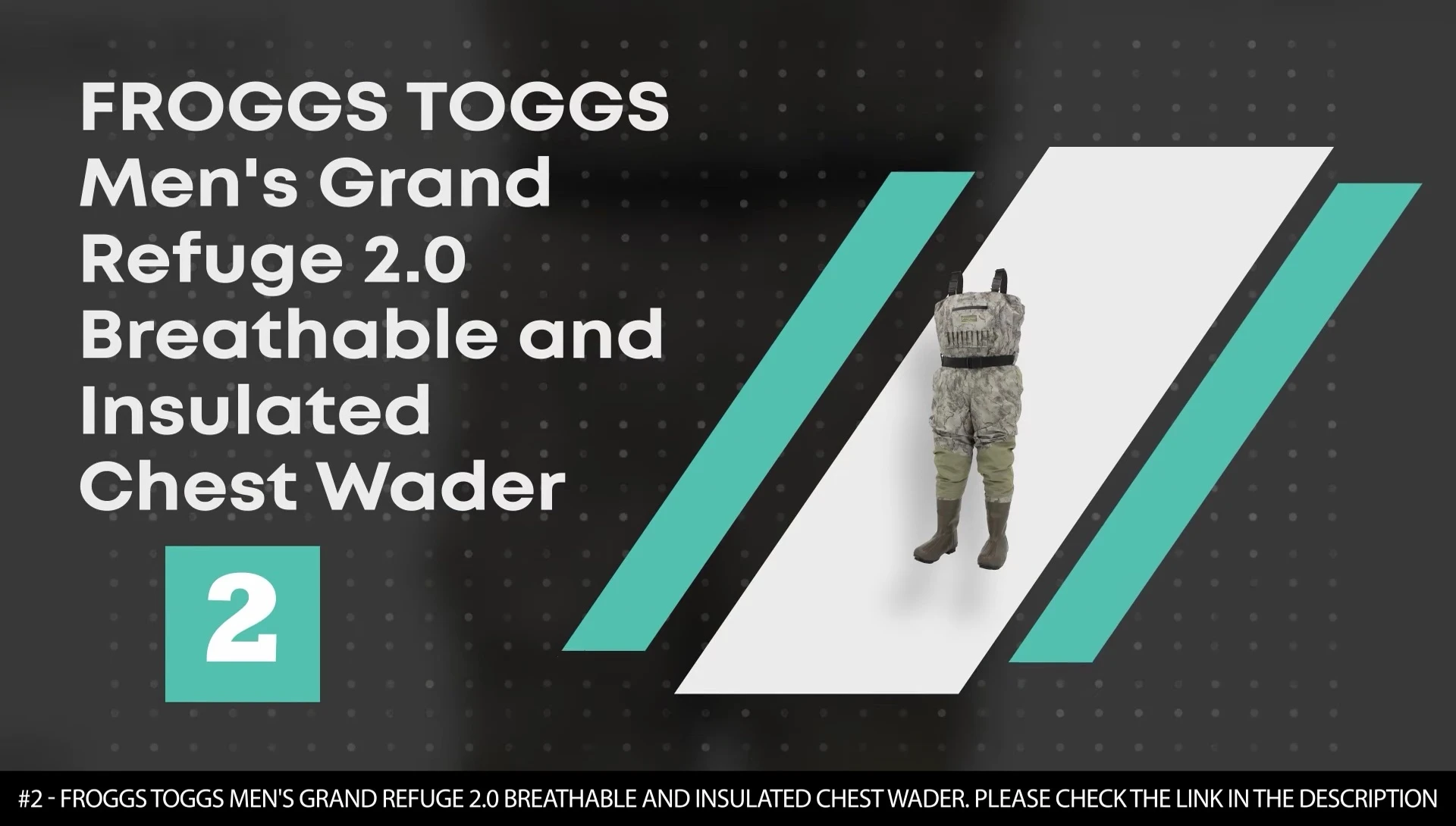 Frogg Toggs Grand Refuge waders shown.