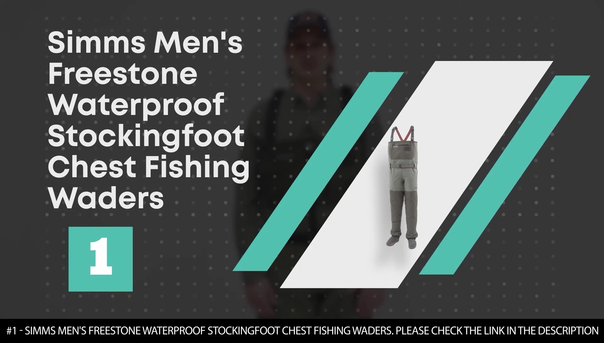 Simms Freestone waders highlighted.
