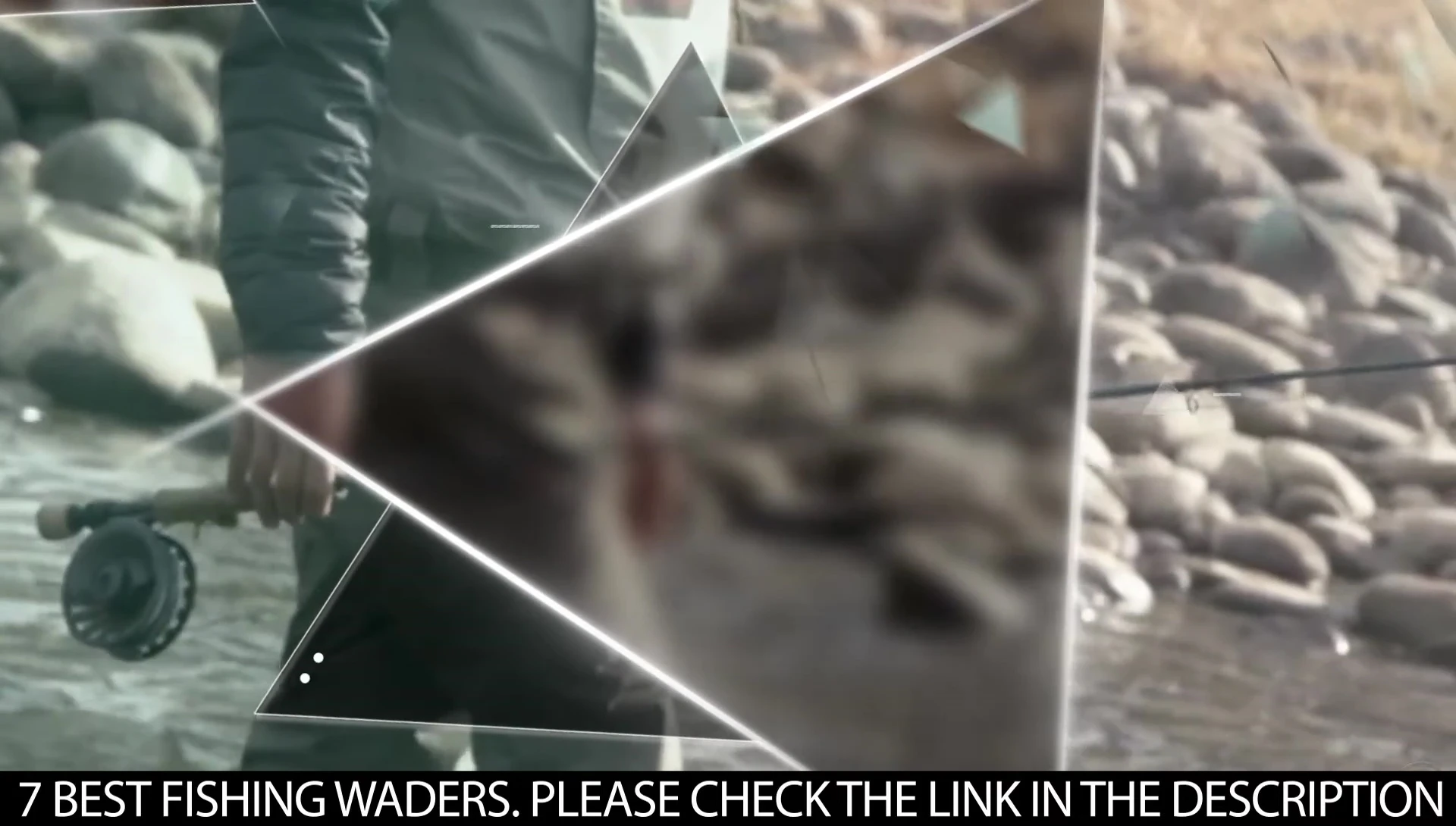 Text overlay highlighting the importance of choosing the right fishing waders.