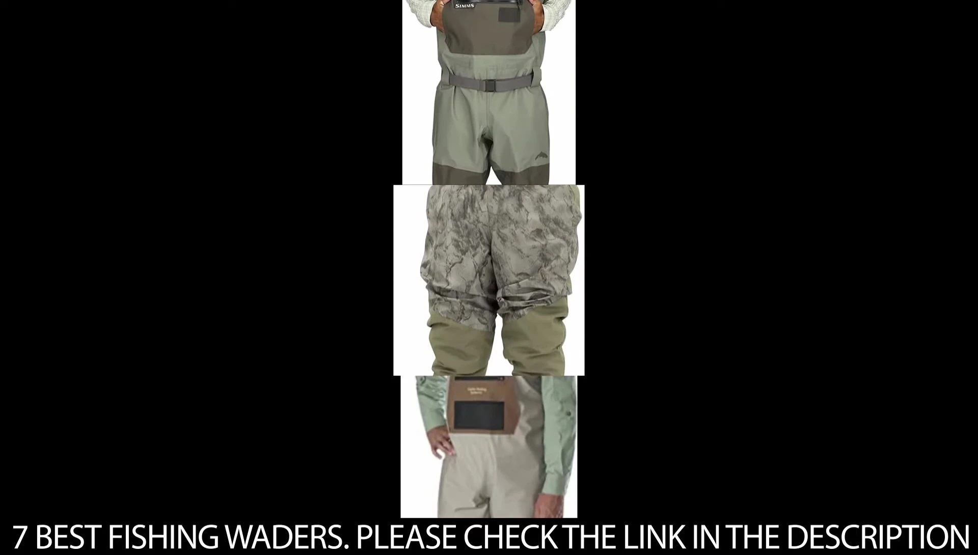 Title card for the section on best fishing waders.