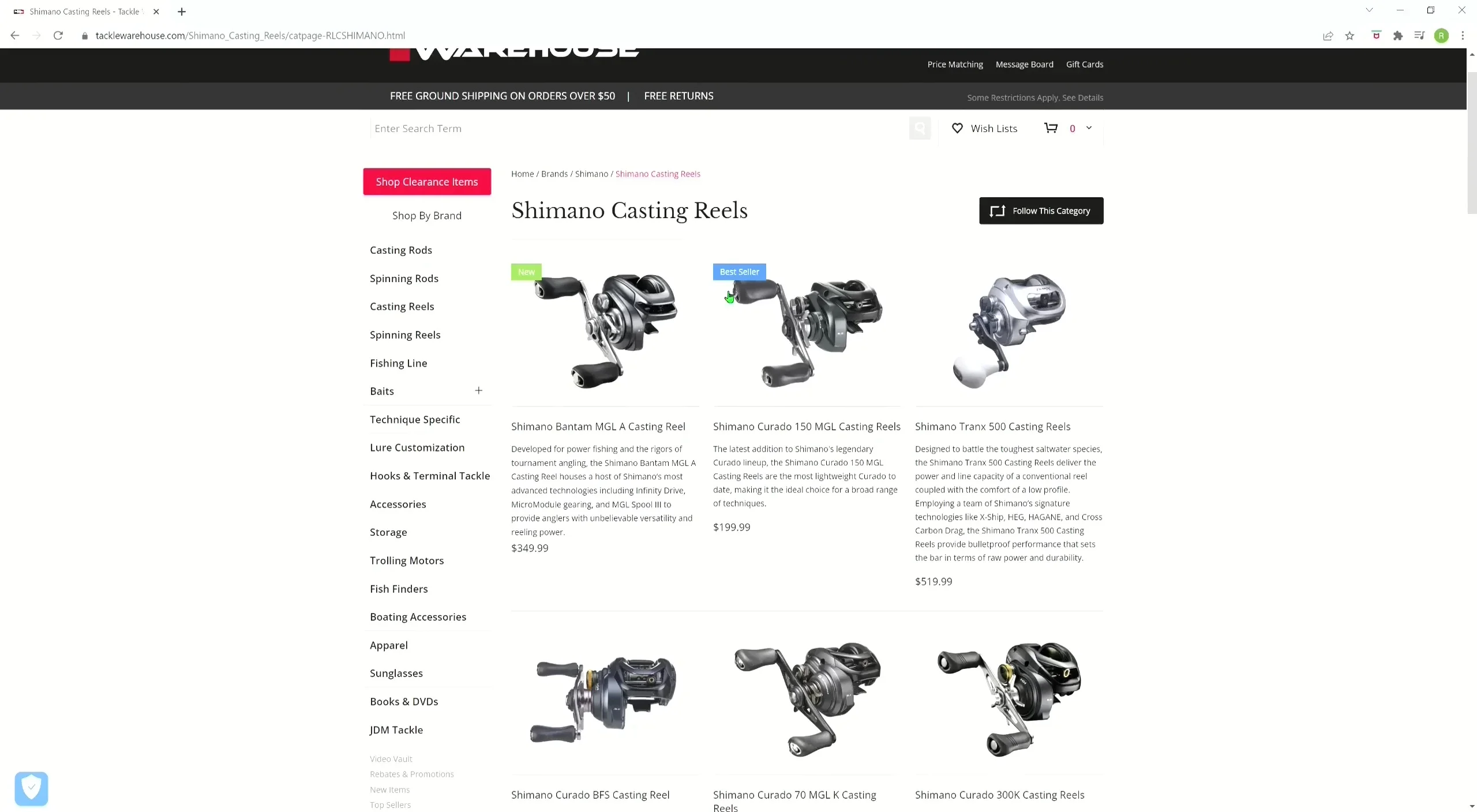 Shimano Corrado reel, a best-seller