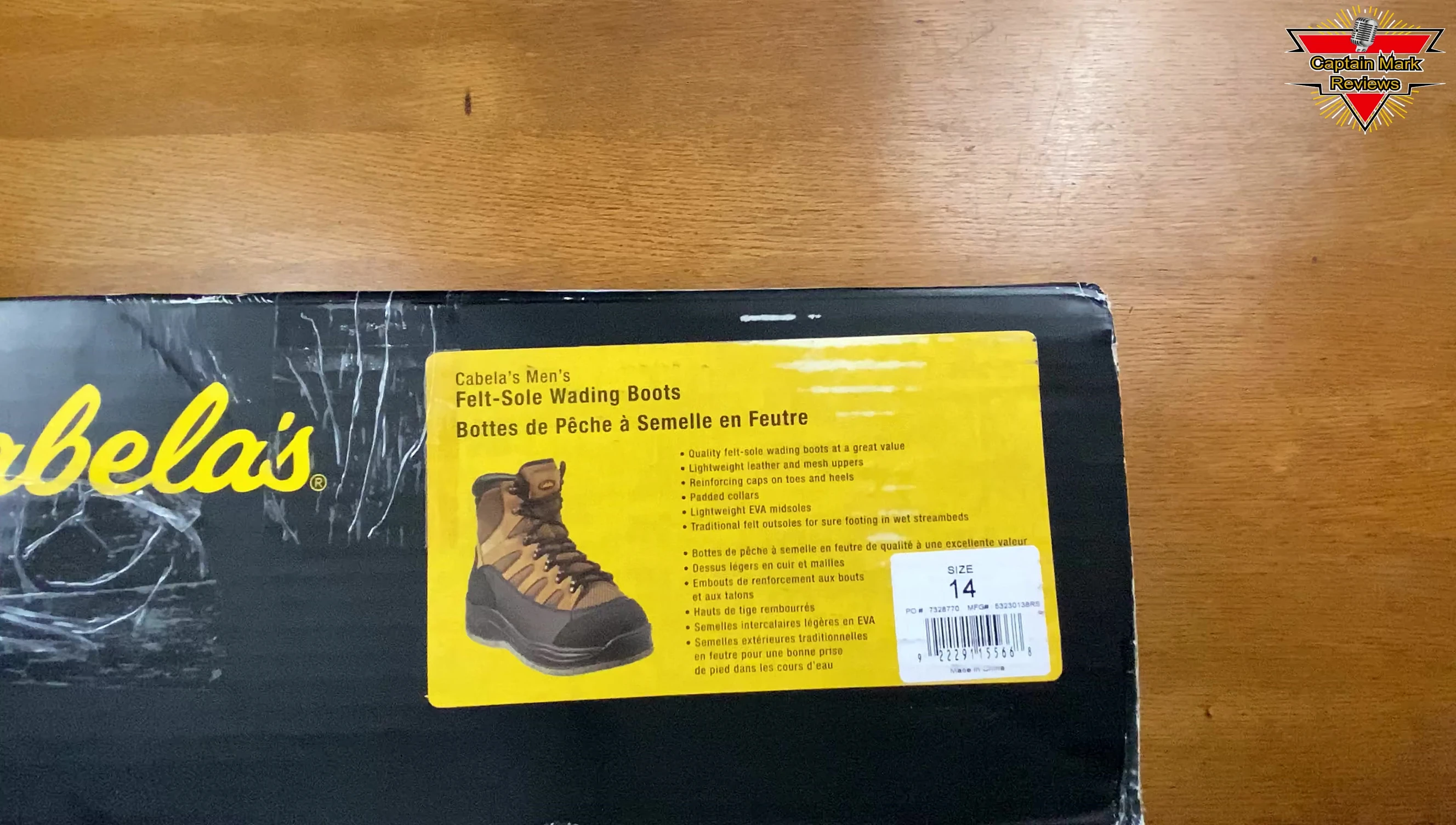 The Cabela's Ultralight Felt Sole Boots
