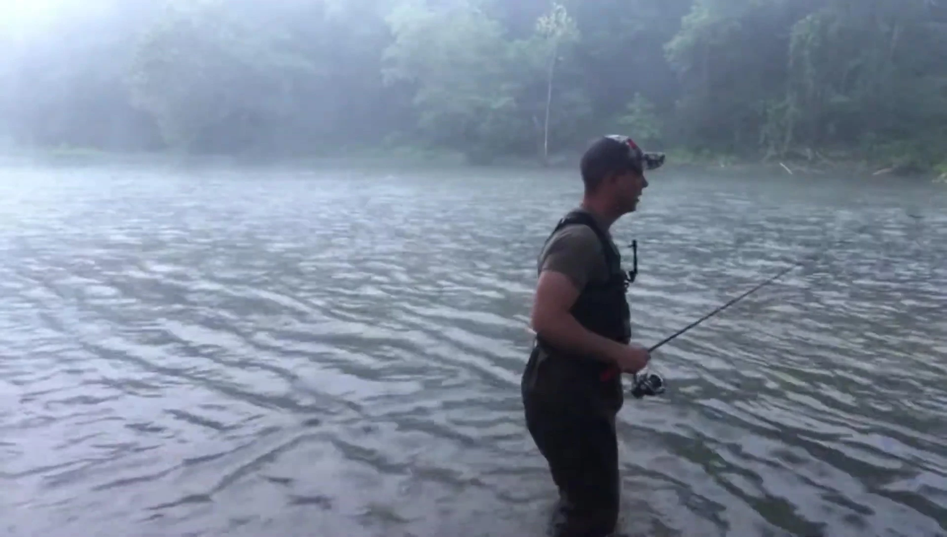 Waders demonstrating traction in shallow water
