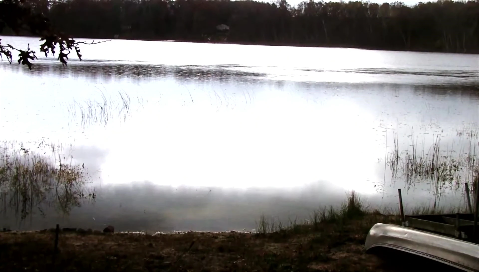 Wearing the waders in the lake