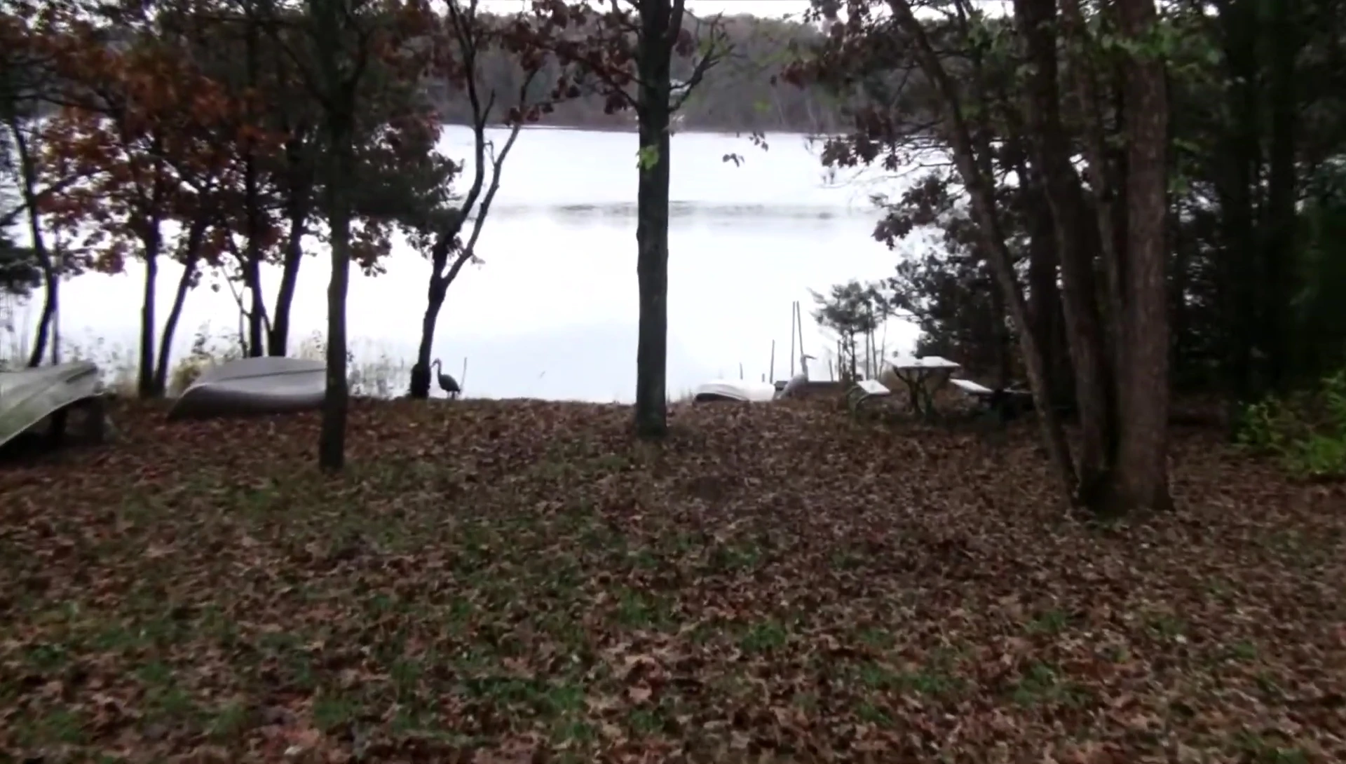 Preparing to test the waders in the lake