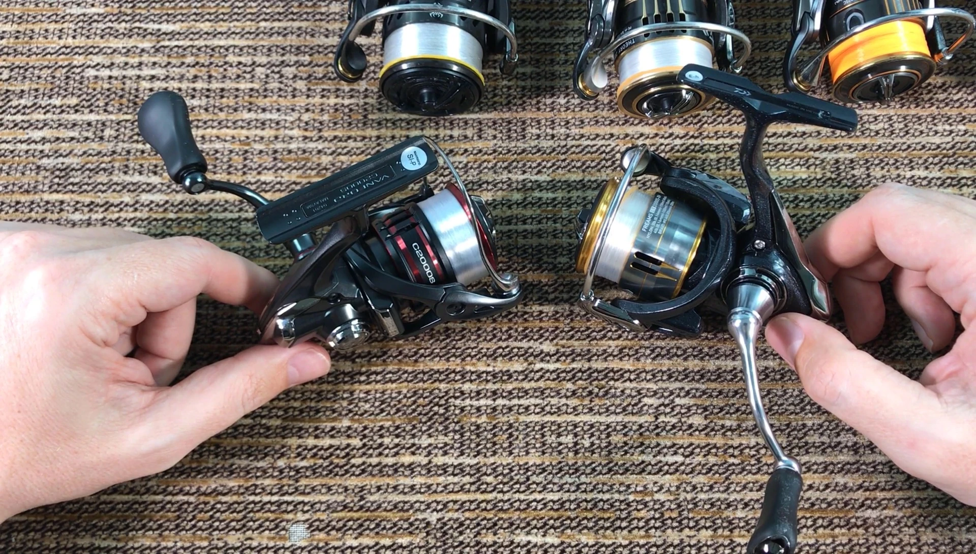 Comparison of Shimano Vanford and Daiwa LT reel.