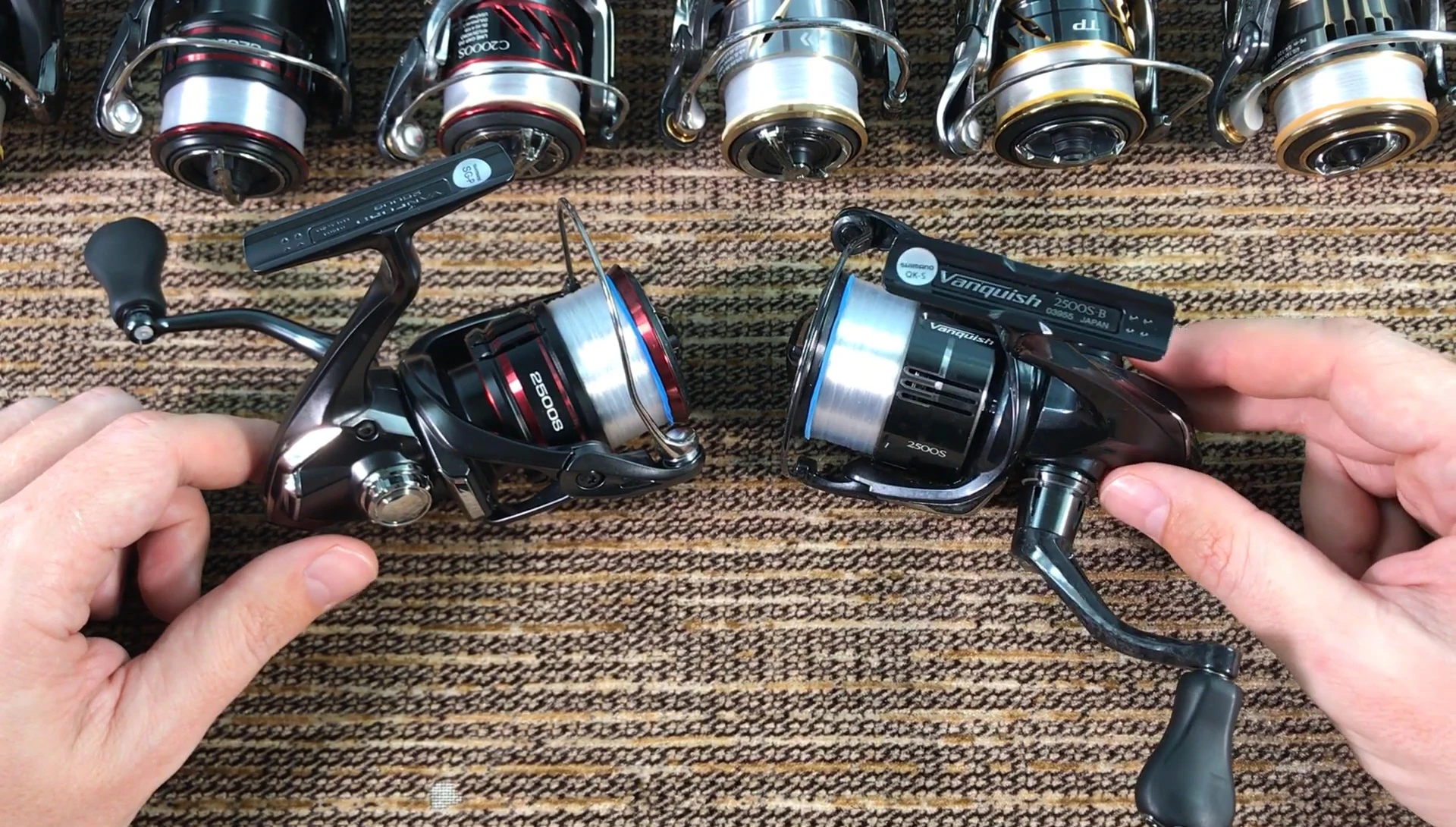 Visual representation of budget fishing reels.