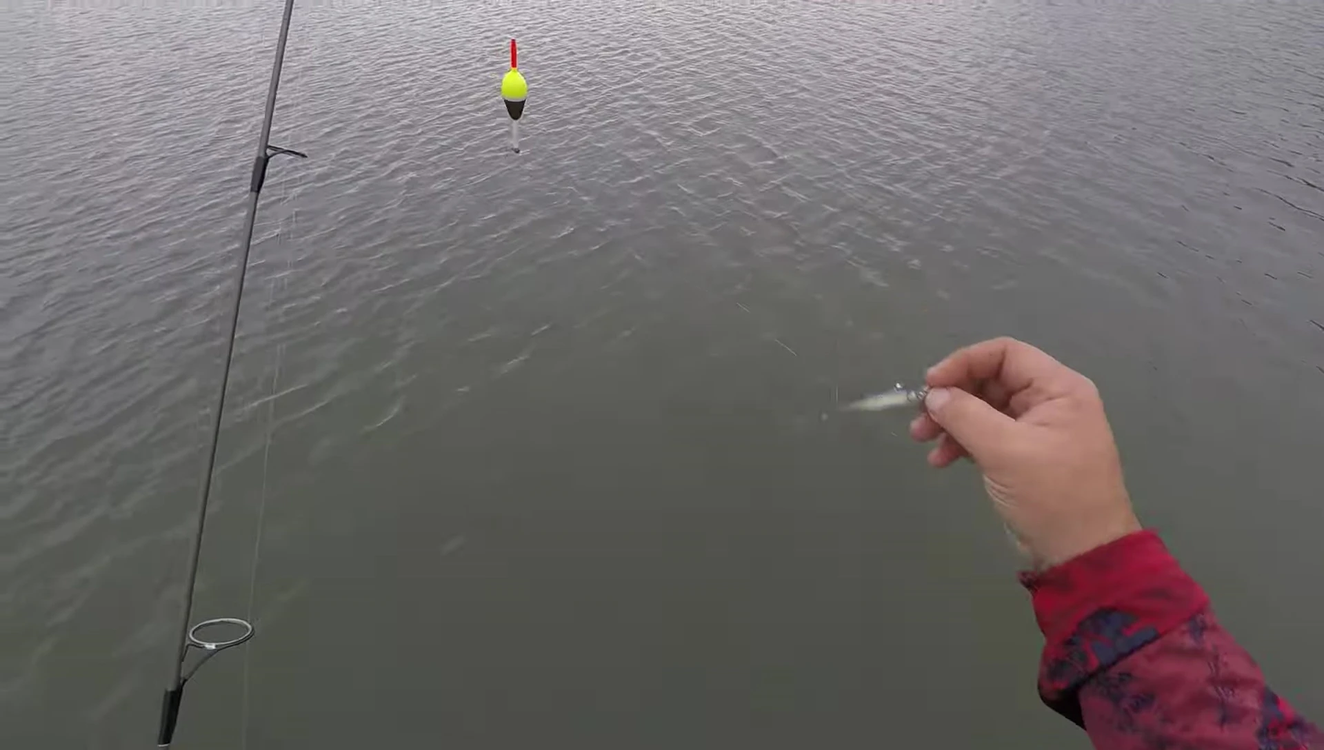 Final shot of the angler with the Berkley Drip Minnow.