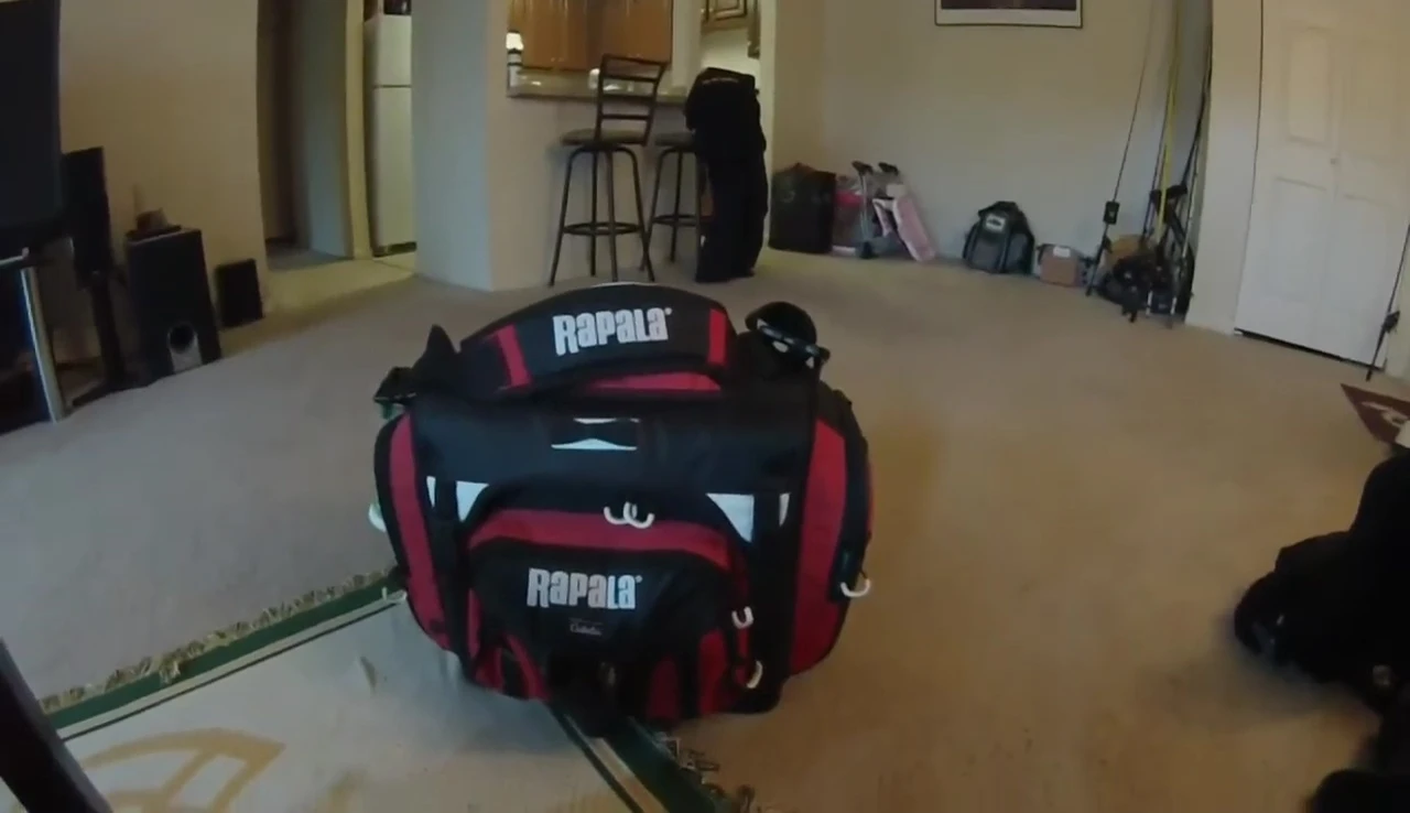 Close-up of the bag's durable material