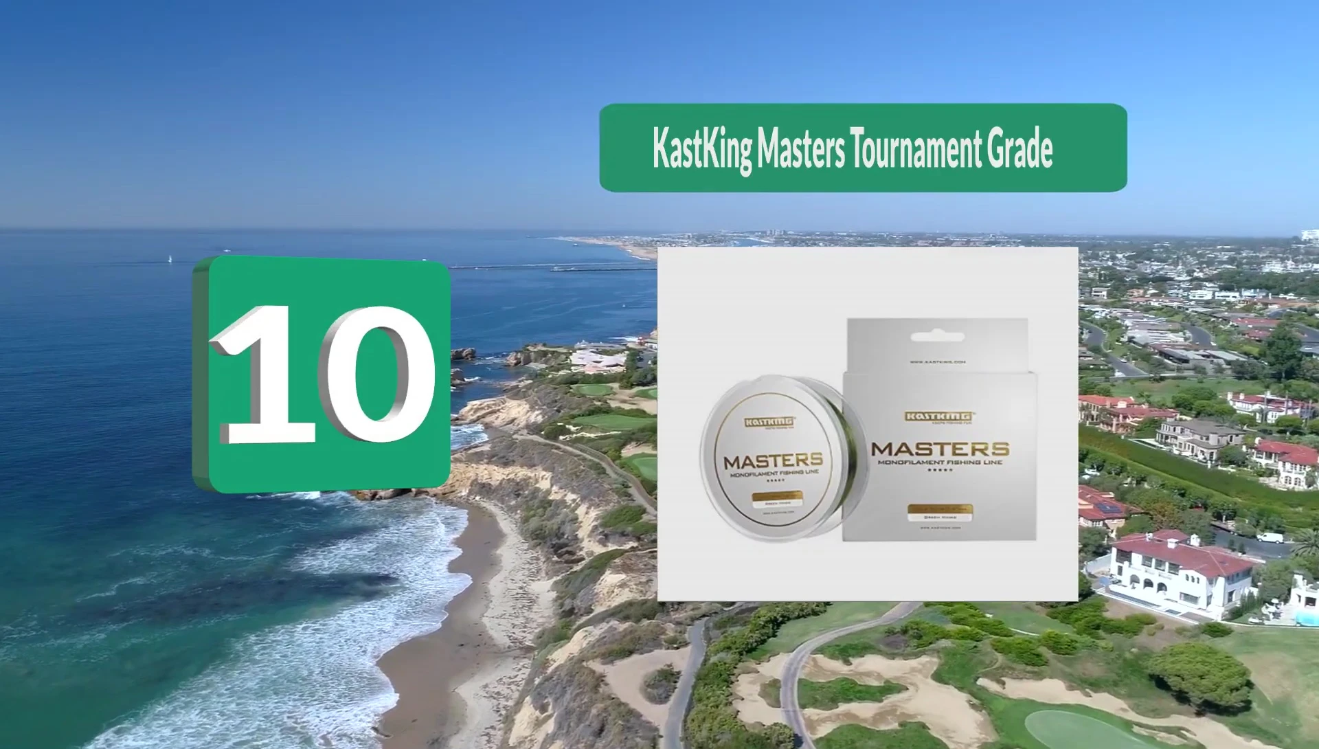 Cast King Masters Tournament Grade fishing line packaging