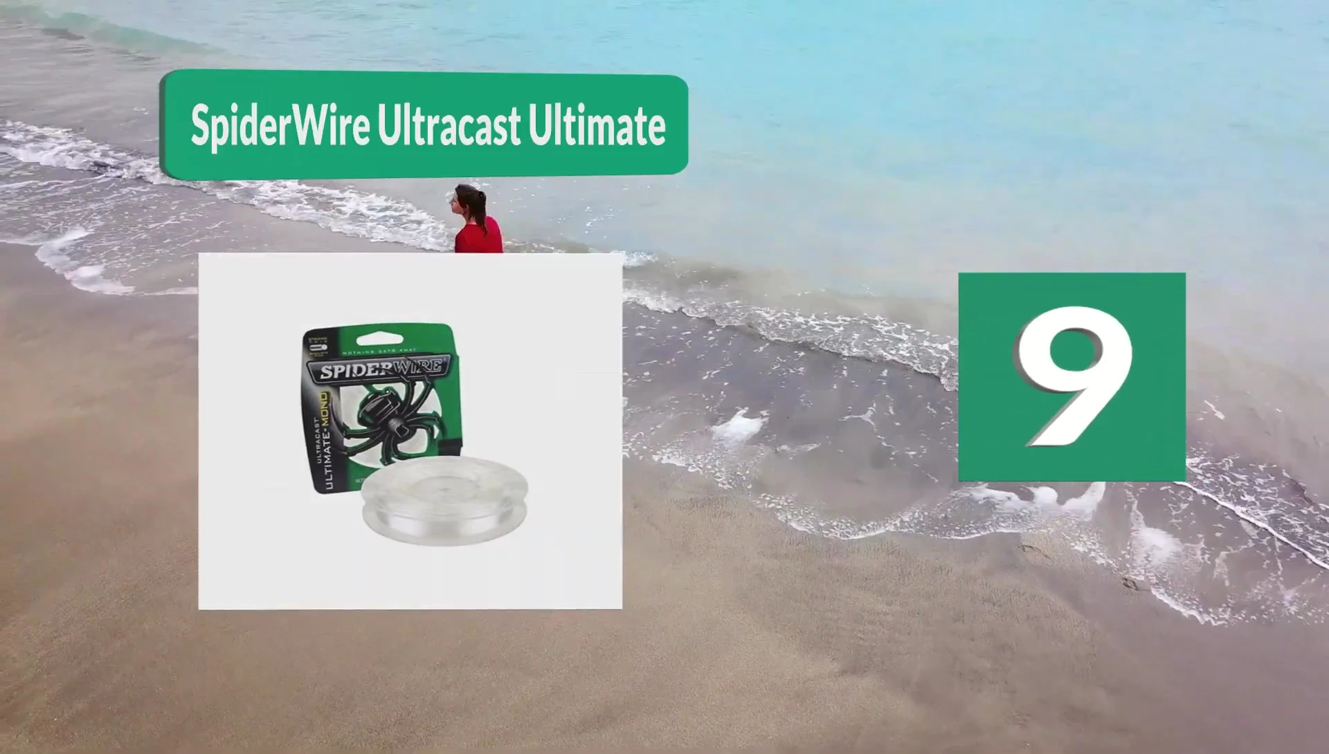 Close-up of the SpiderWire Ultracast Ultimate line showcasing its thin profile