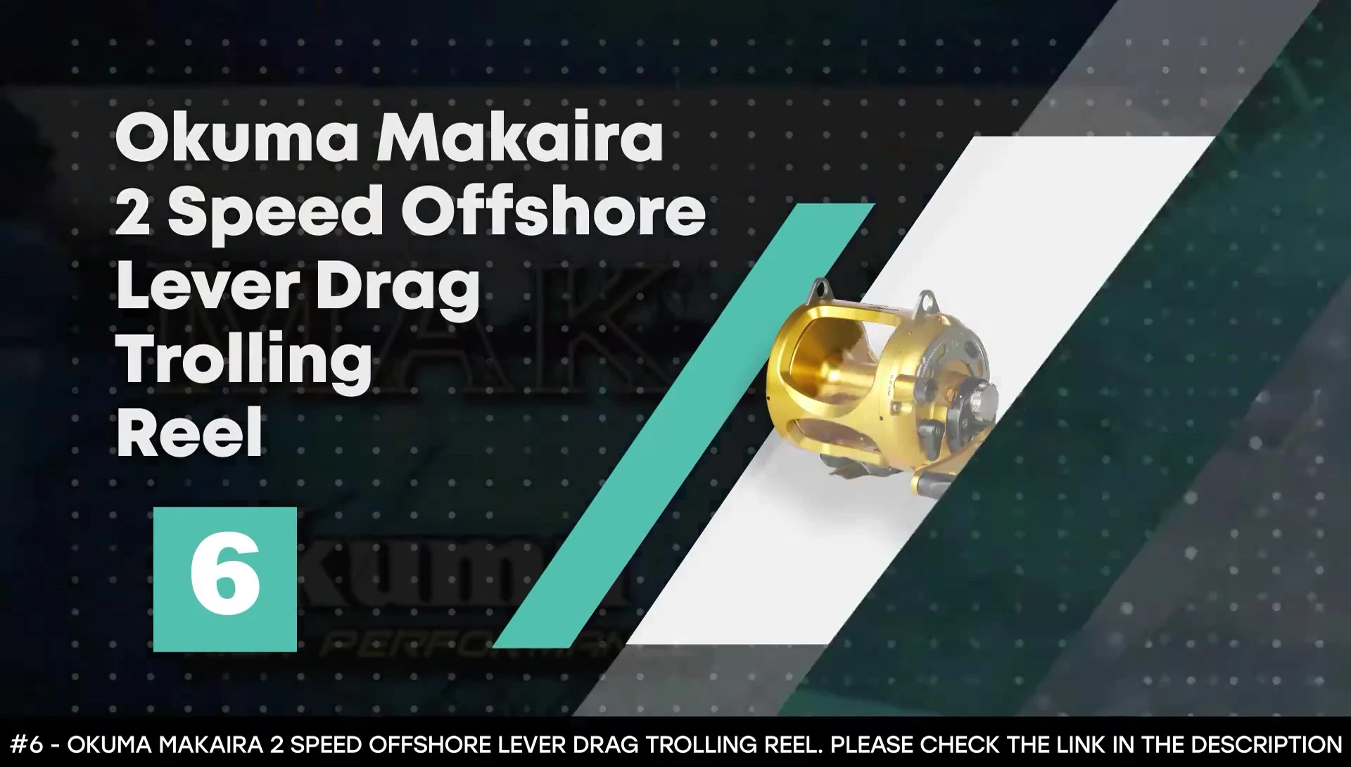 Okuma Makaira reel showcasing its two-speed feature