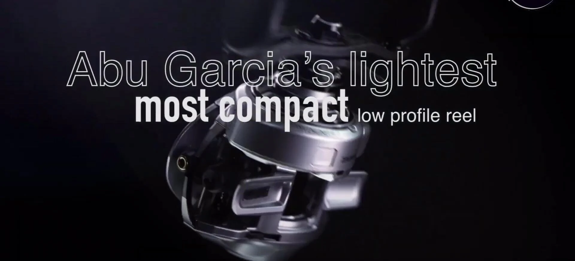 Close-up showcasing the reel's compact design