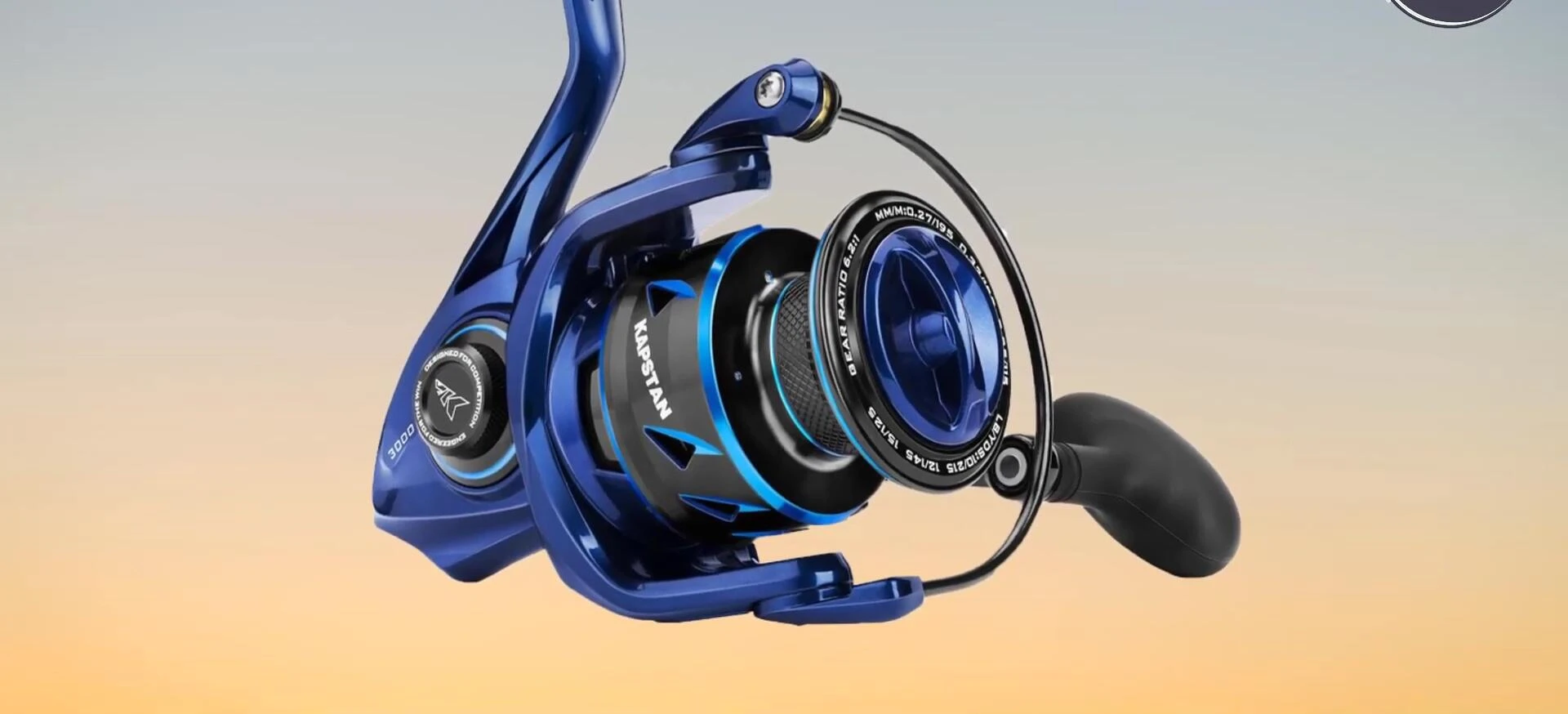 The reel showcased in a saltwater fishing environment