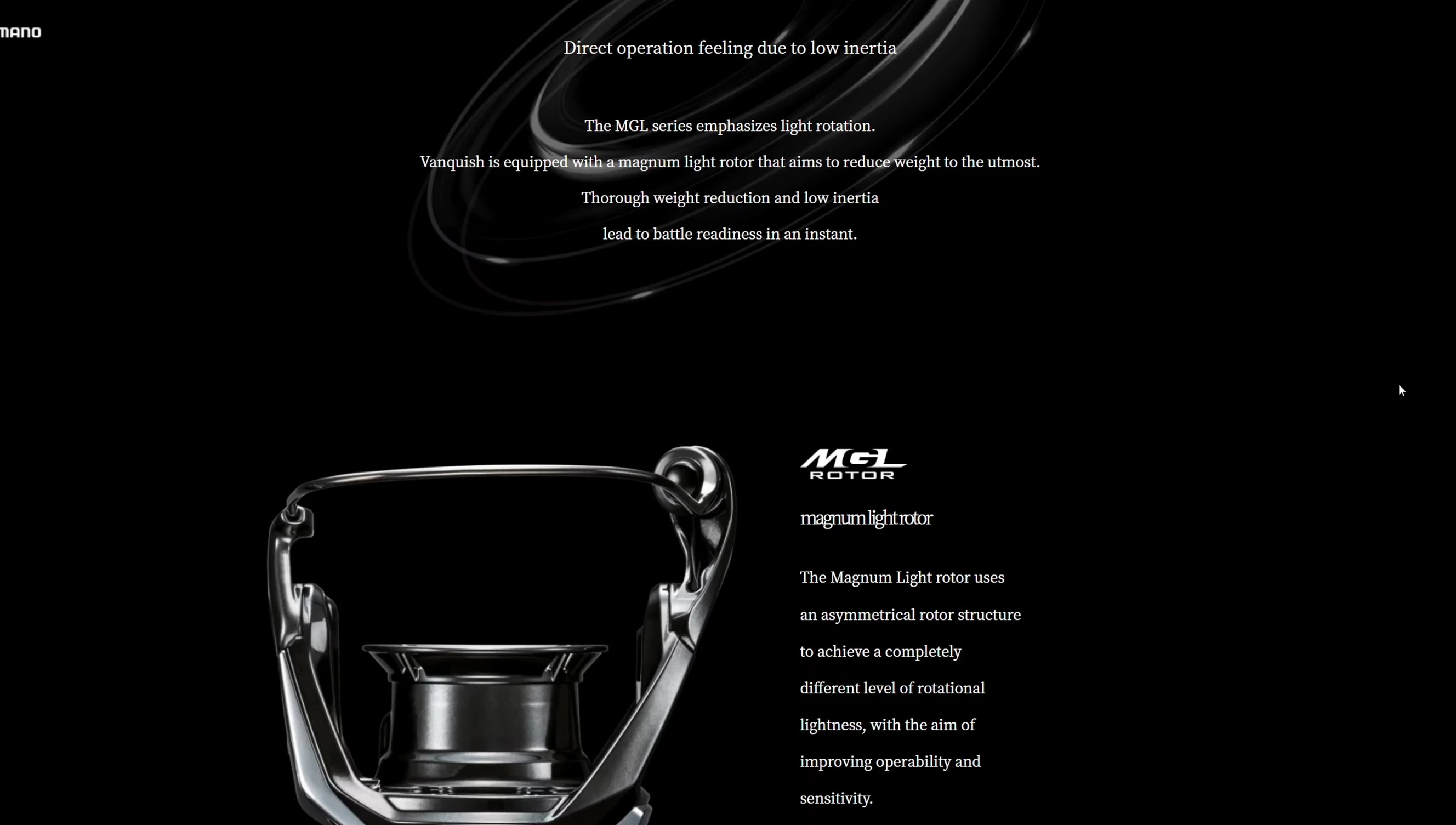 Comparison of the Vanquish's lightweight rotor.