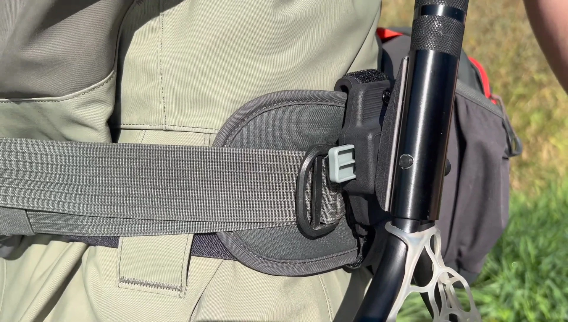 The net being magnetically reattached to the clip
