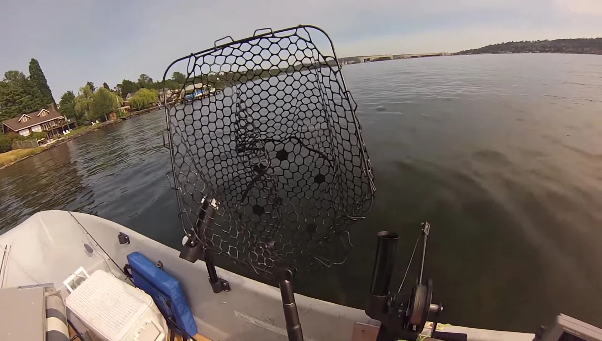 Close-up of the Ego Reach net packaging from Cabela's