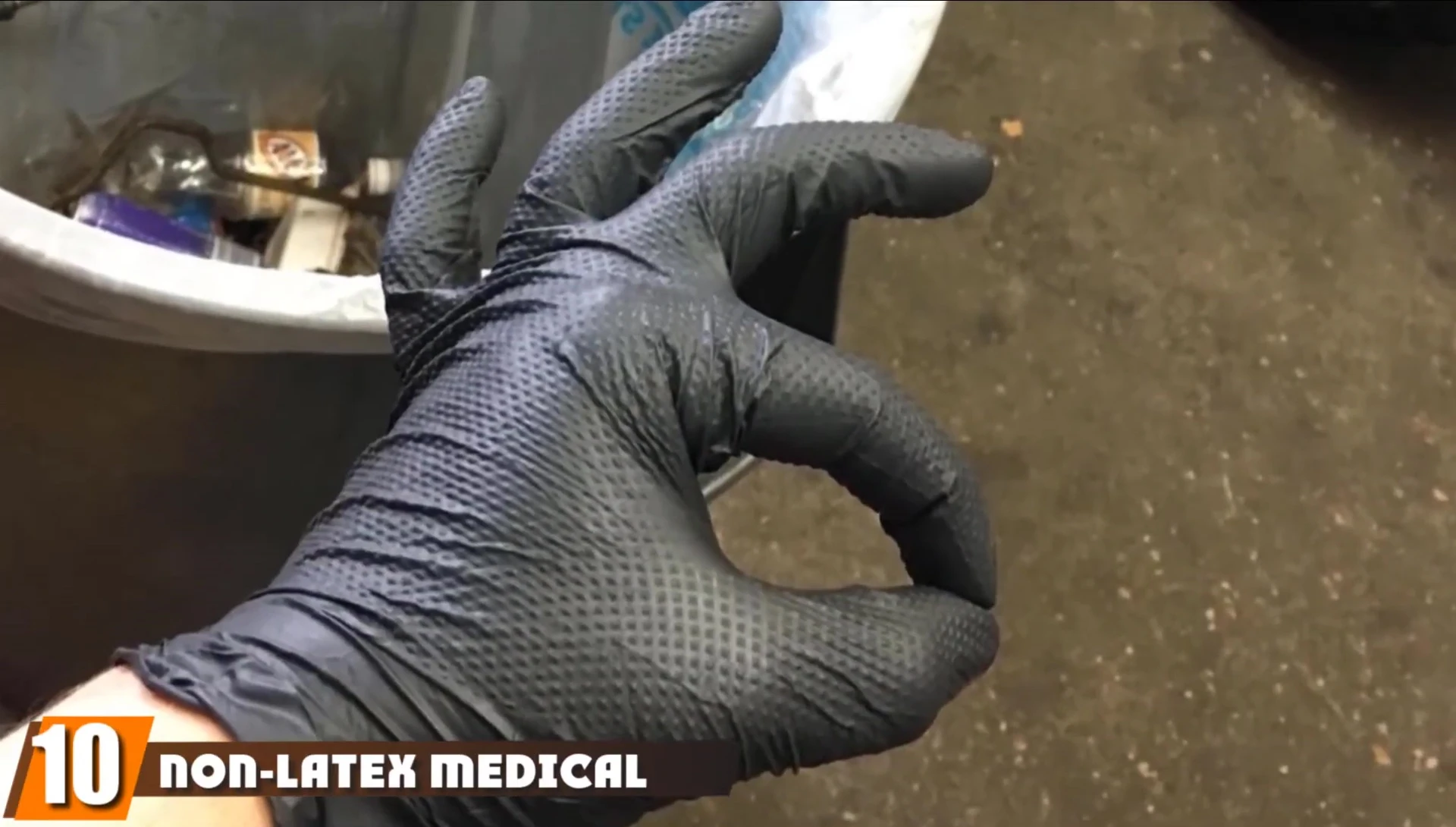 Image of a pair of non-latex medical gloves.