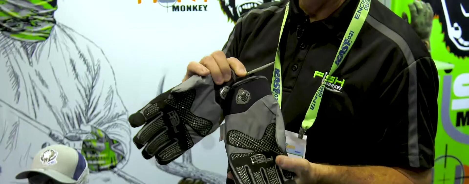 The Stealth glove showcased, emphasizing its waterproof and lightweight design.