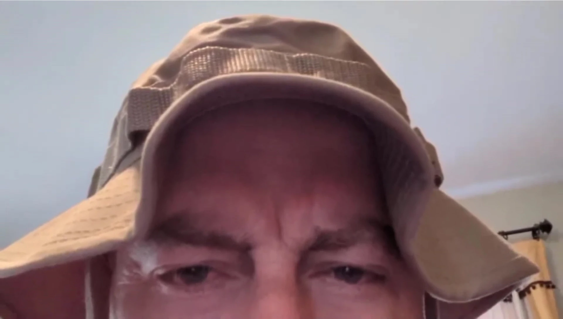 Close-up showing the branch loops on the Rothco hat