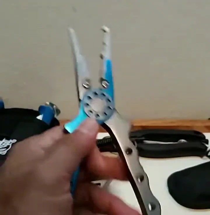 Close-up of a no-name brand pliers