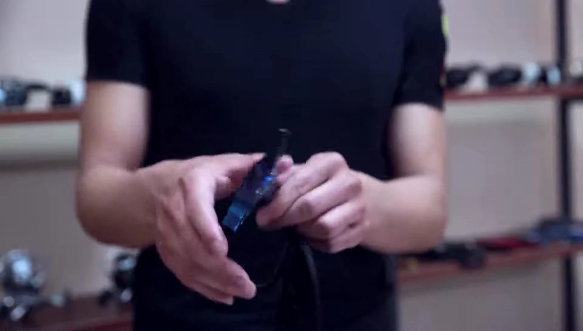 Using the pliers to remove a hook