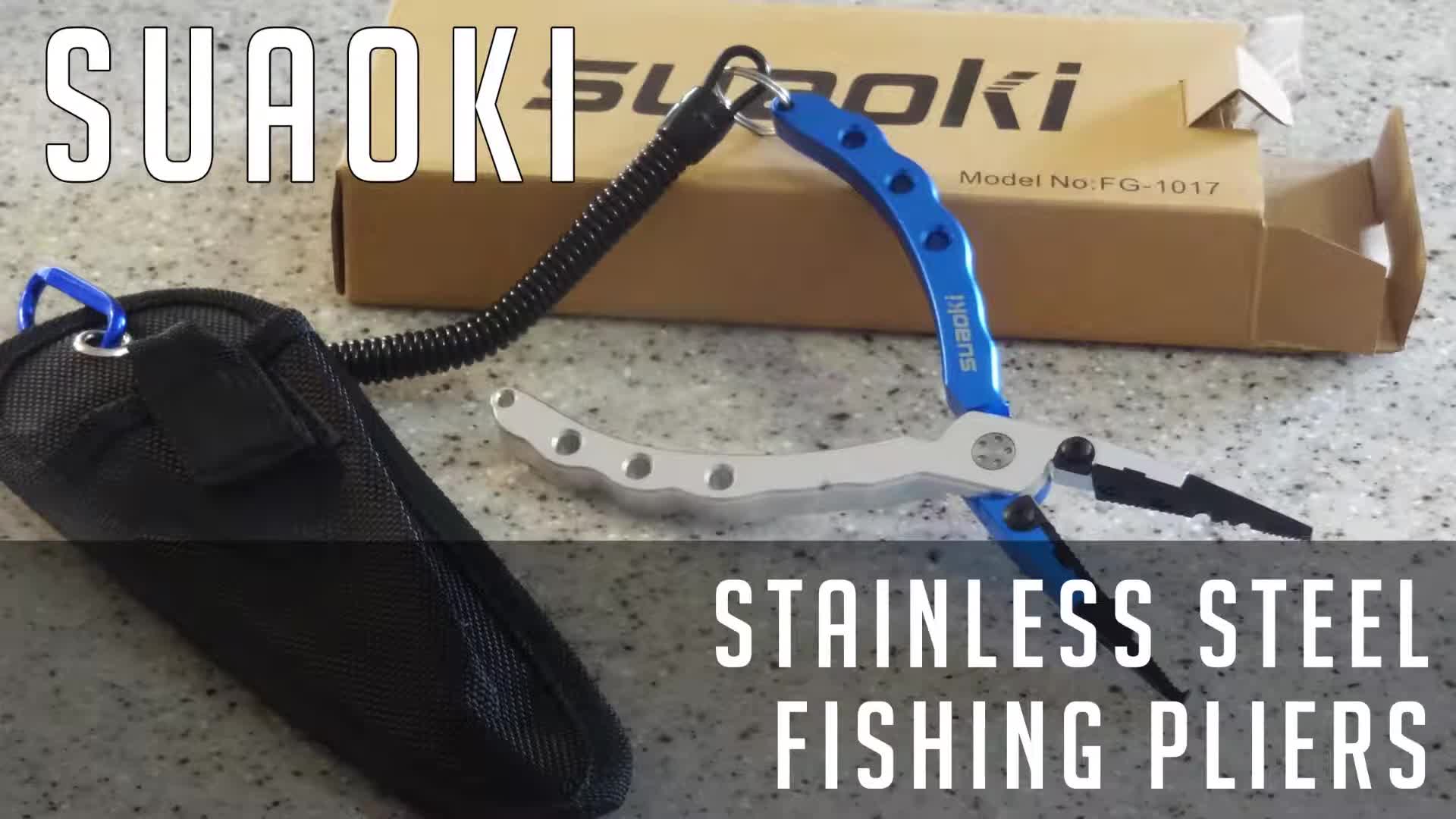 The Suaoki Stainless Steel Fishing Pliers box