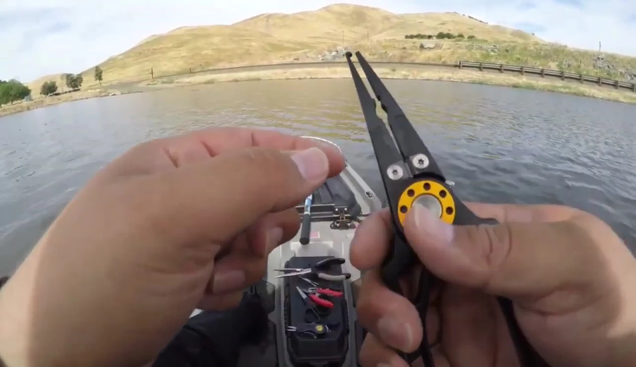 Another shot emphasizing the low profile design of the pliers