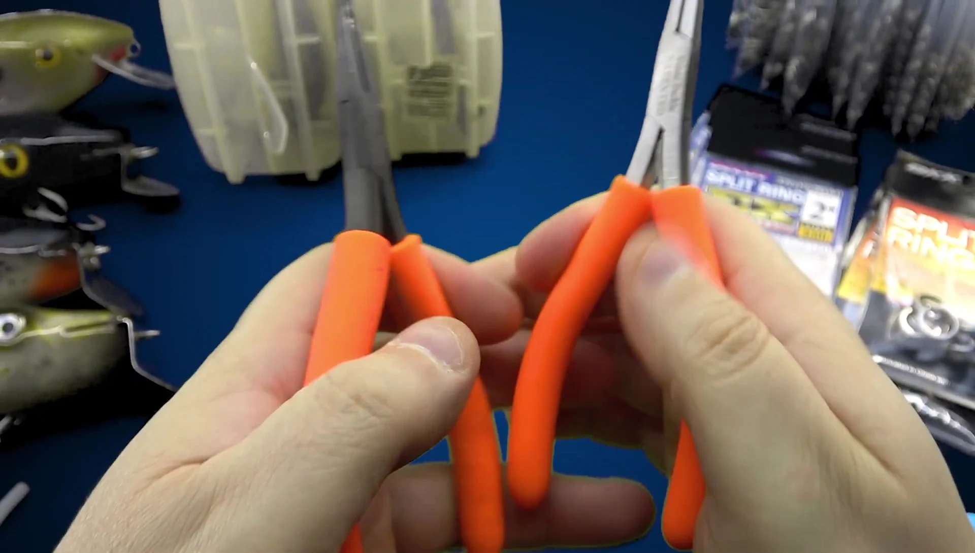 A side-by-side view of the pliers, showing the thinner handles and overall construction of the new model.