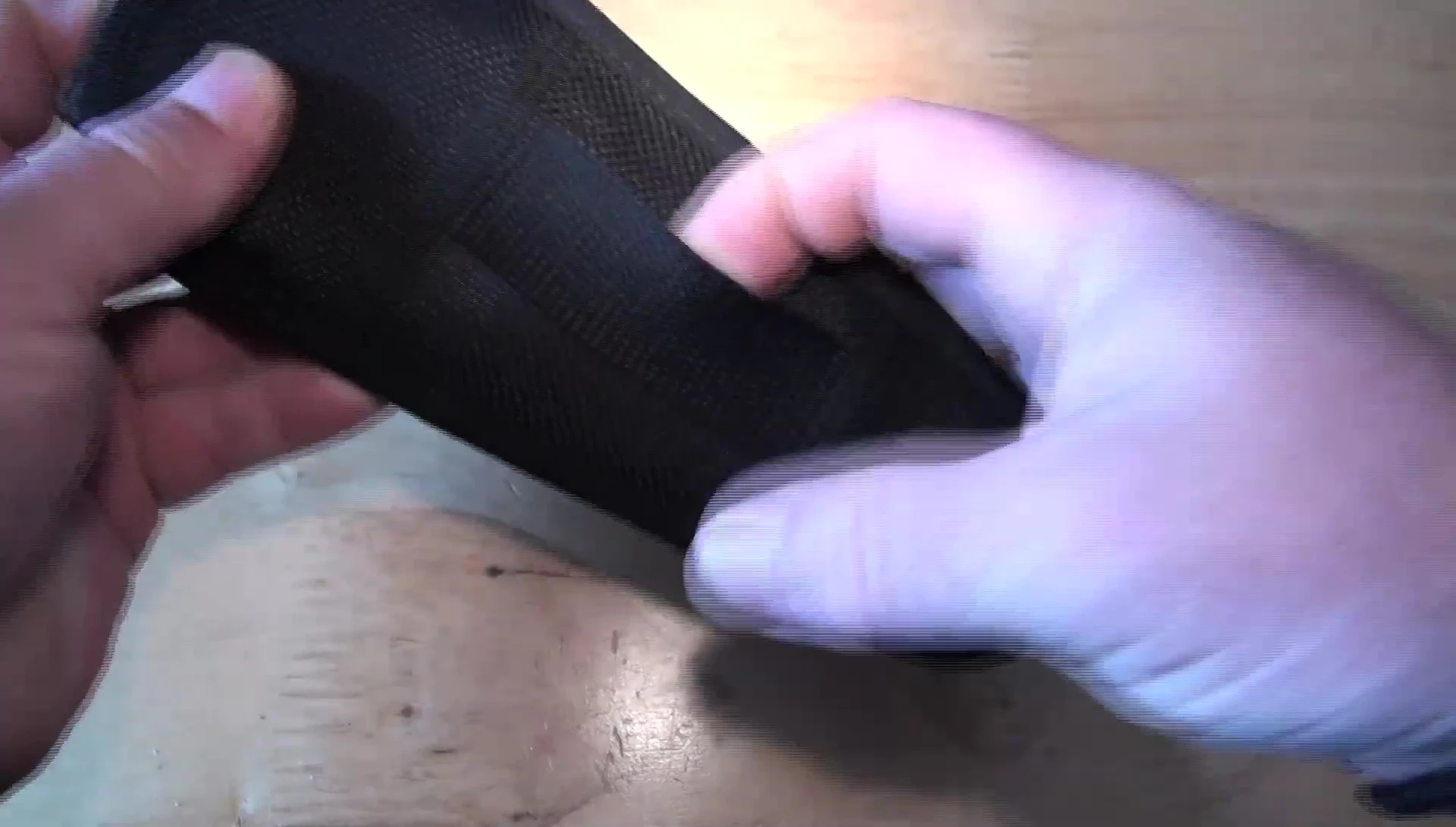 The pliers with the belt loop and attached cord