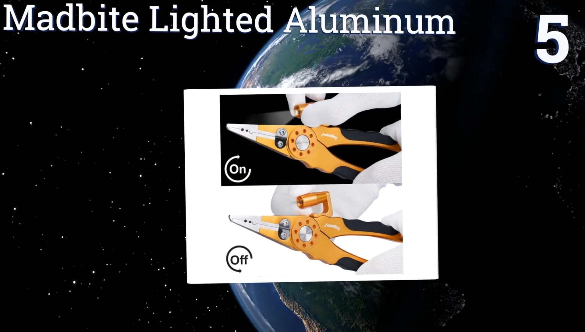 The LED light illuminated, highlighting the enhanced visibility