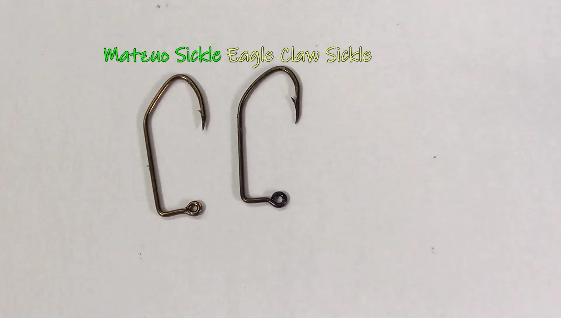 Final comparison of both hooks.