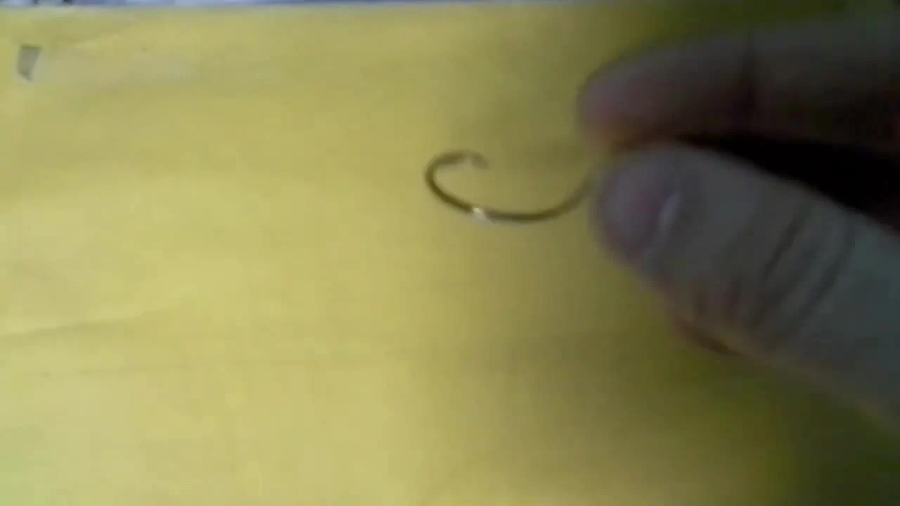 Close-up shot of an octopus hook