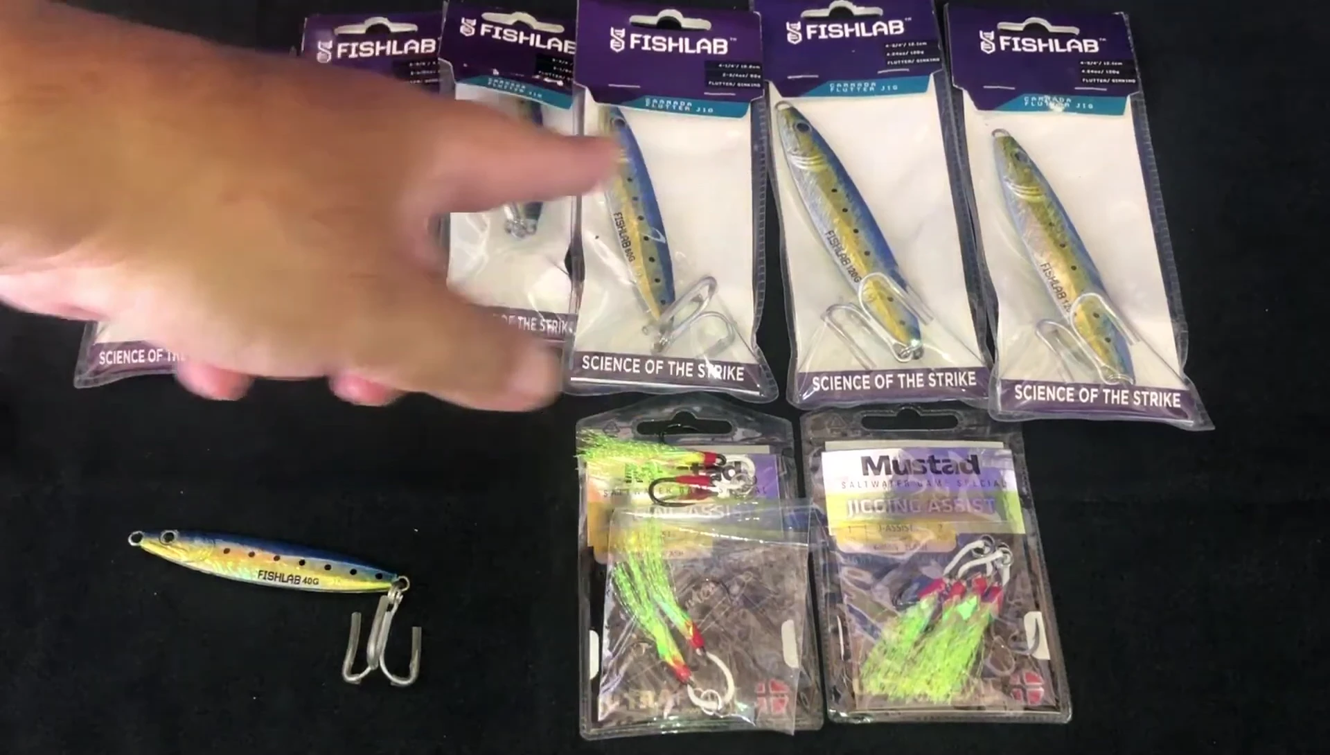 Jig with treble hook shown.