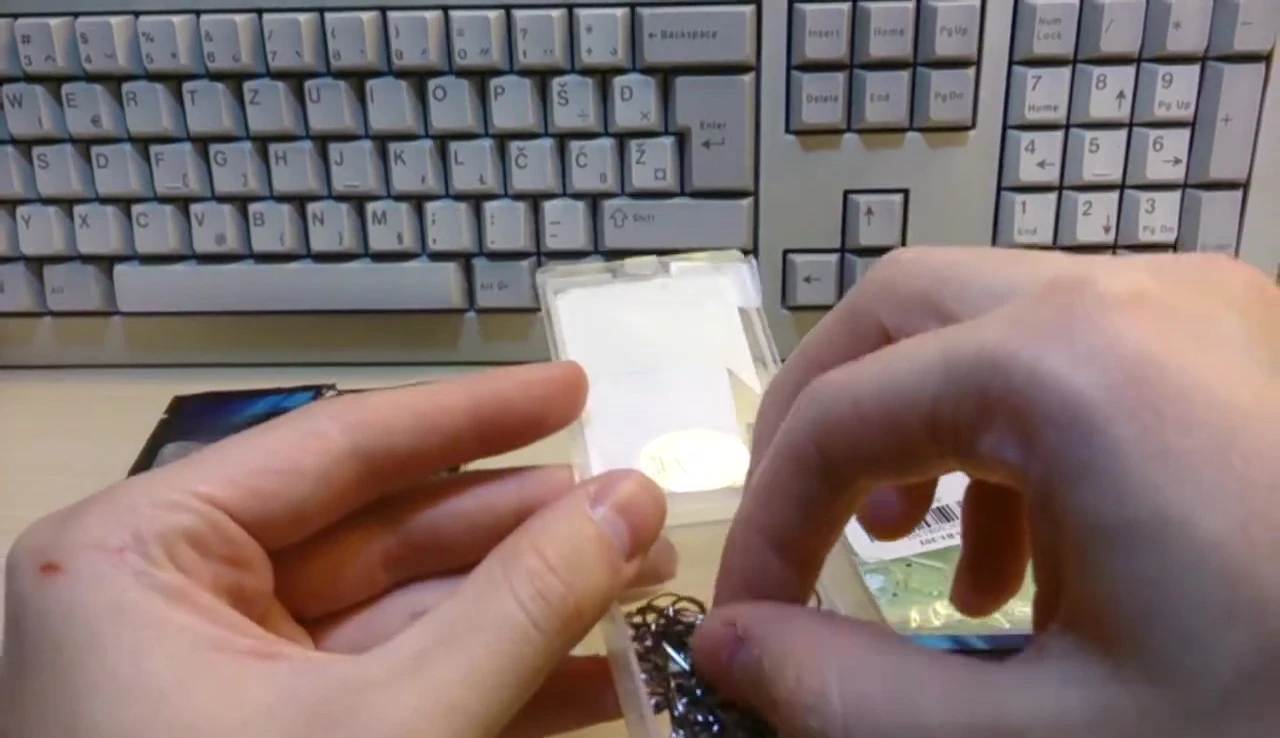 The reviewer removing a hook from the pack.