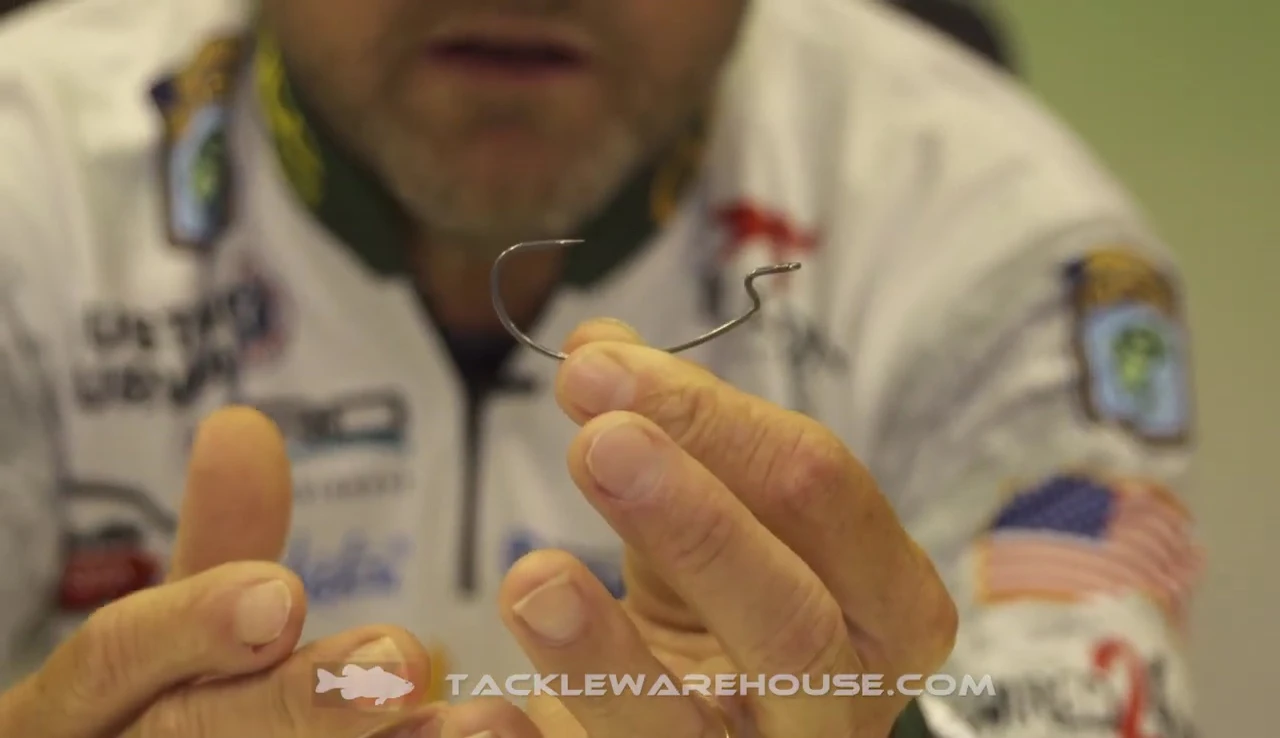 Close-up showing the gap of the Gamakatsu G-Finesse hook.