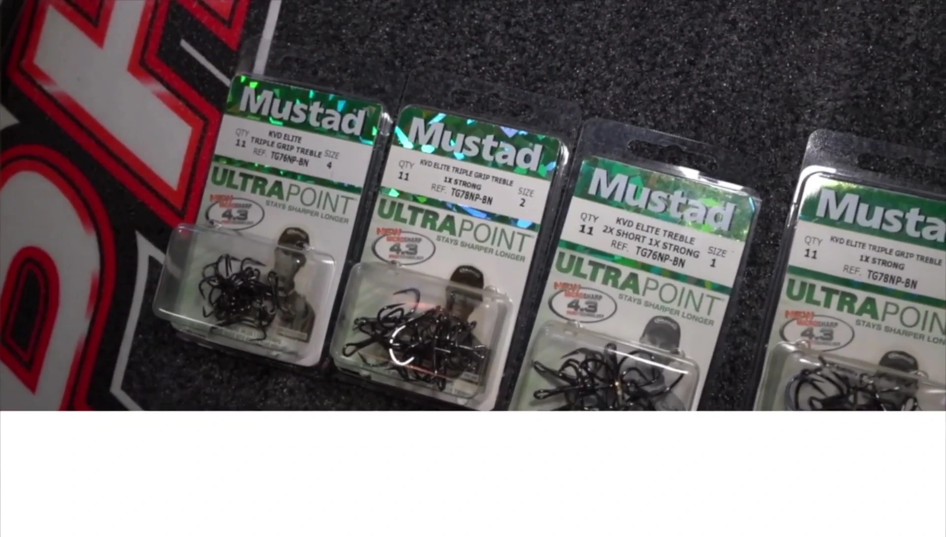 Image showcasing the KVD Elite Treble Hook on a lure