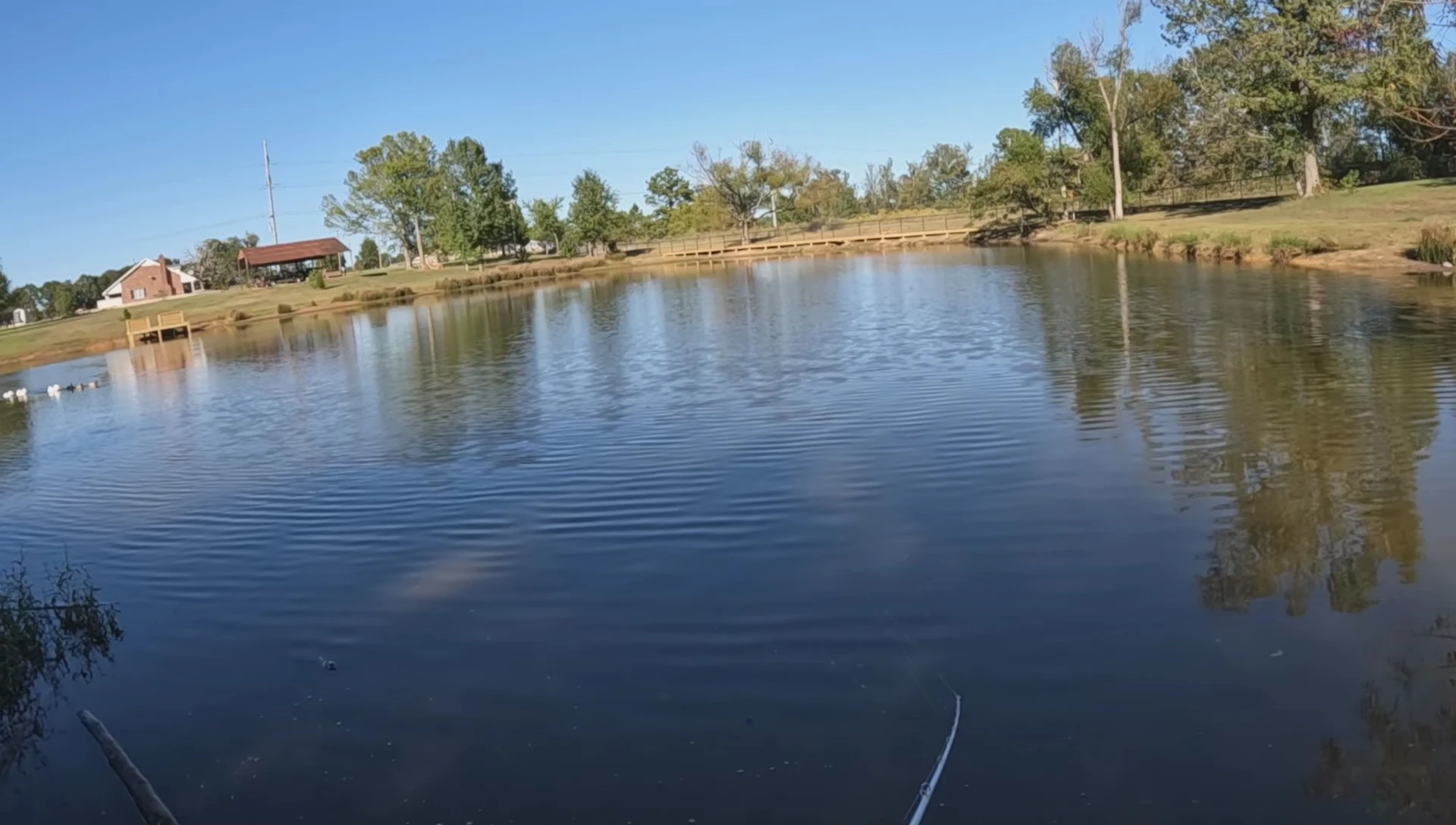 The angler demonstrating the smooth casting of the reel.