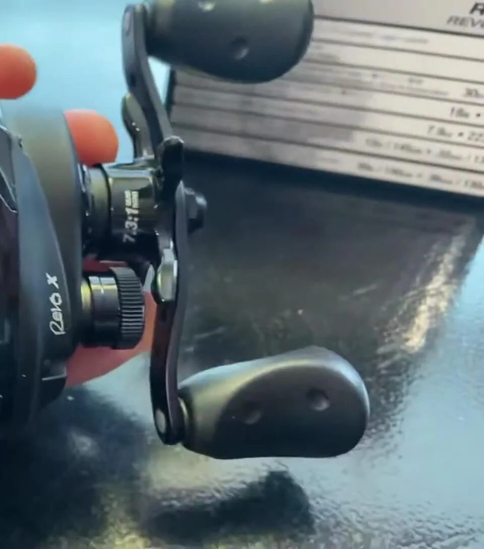 The reviewer talking about the real-world fishing experience.