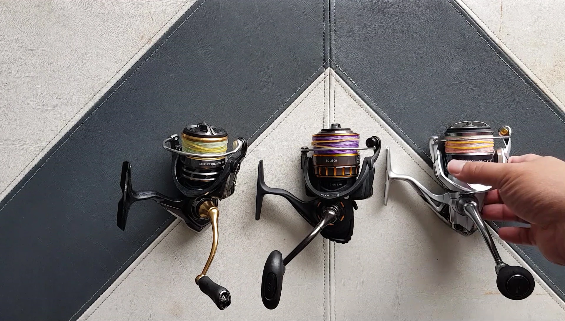 Close-up of the Shimano Stradic FK reel, highlighting its waterproof features
