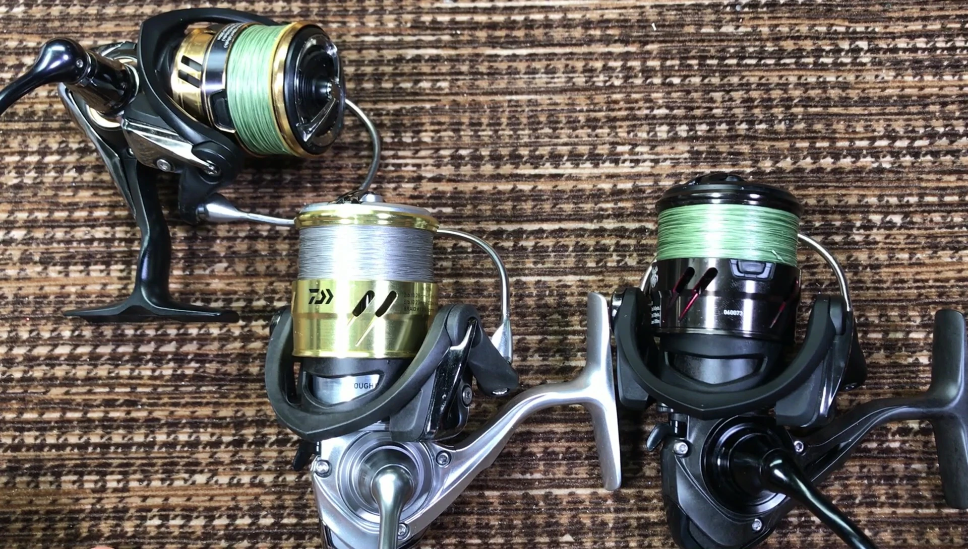 The presenter compares the Ballistic LT with other reels