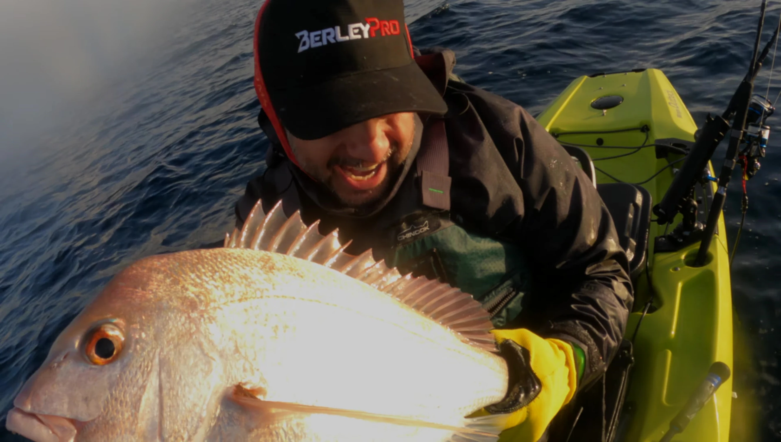 The 10,000 size Saltist MQ reel in action during heavy jigging.